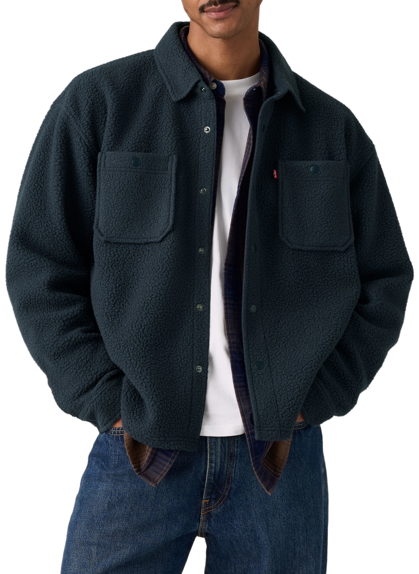 Gerade geschnittene Jacke mit klassischem Kragen LEVI'S Blau