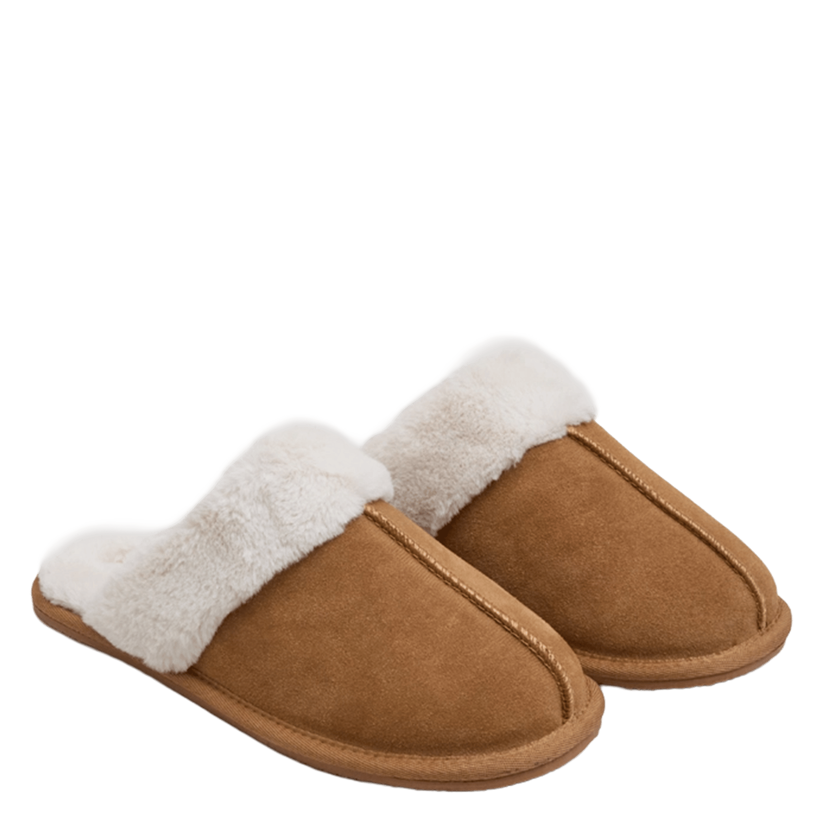 Chaussons plats en cuir mélangé junior JONAK Marron
