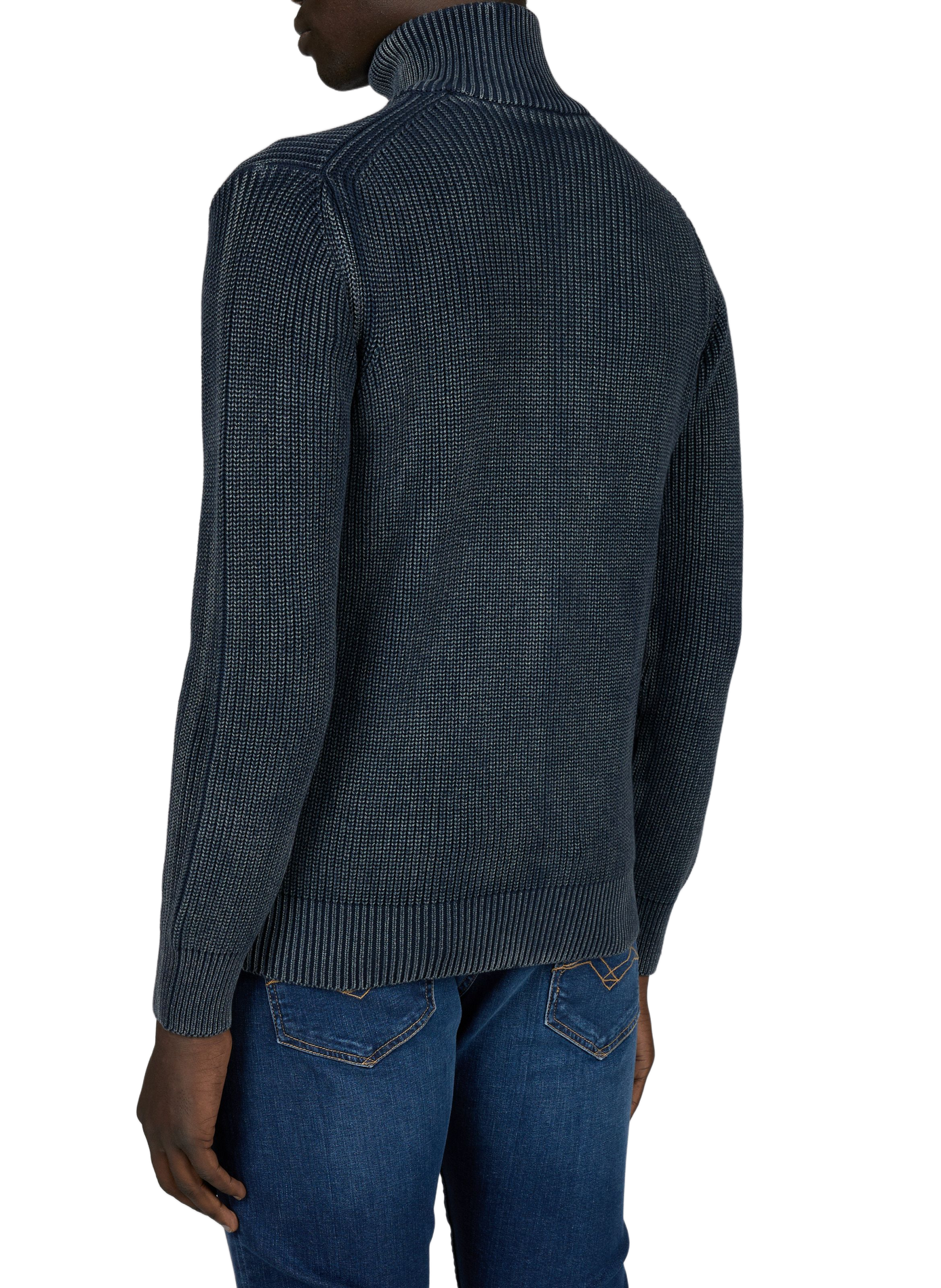 Straight cotton vest REPLAY Blue