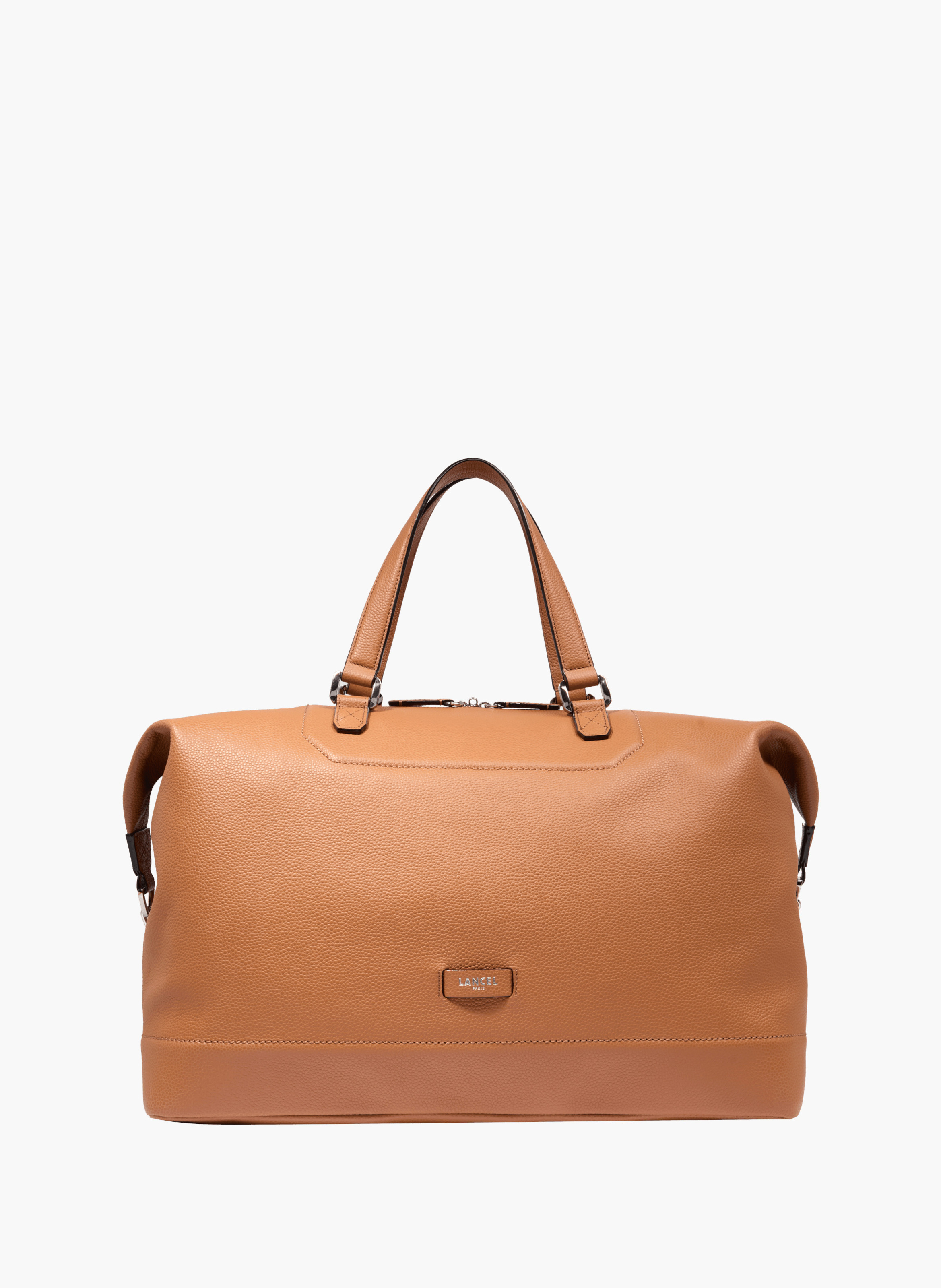 Sac weekend 45 ninon de lancel en cuir LANCEL Marron