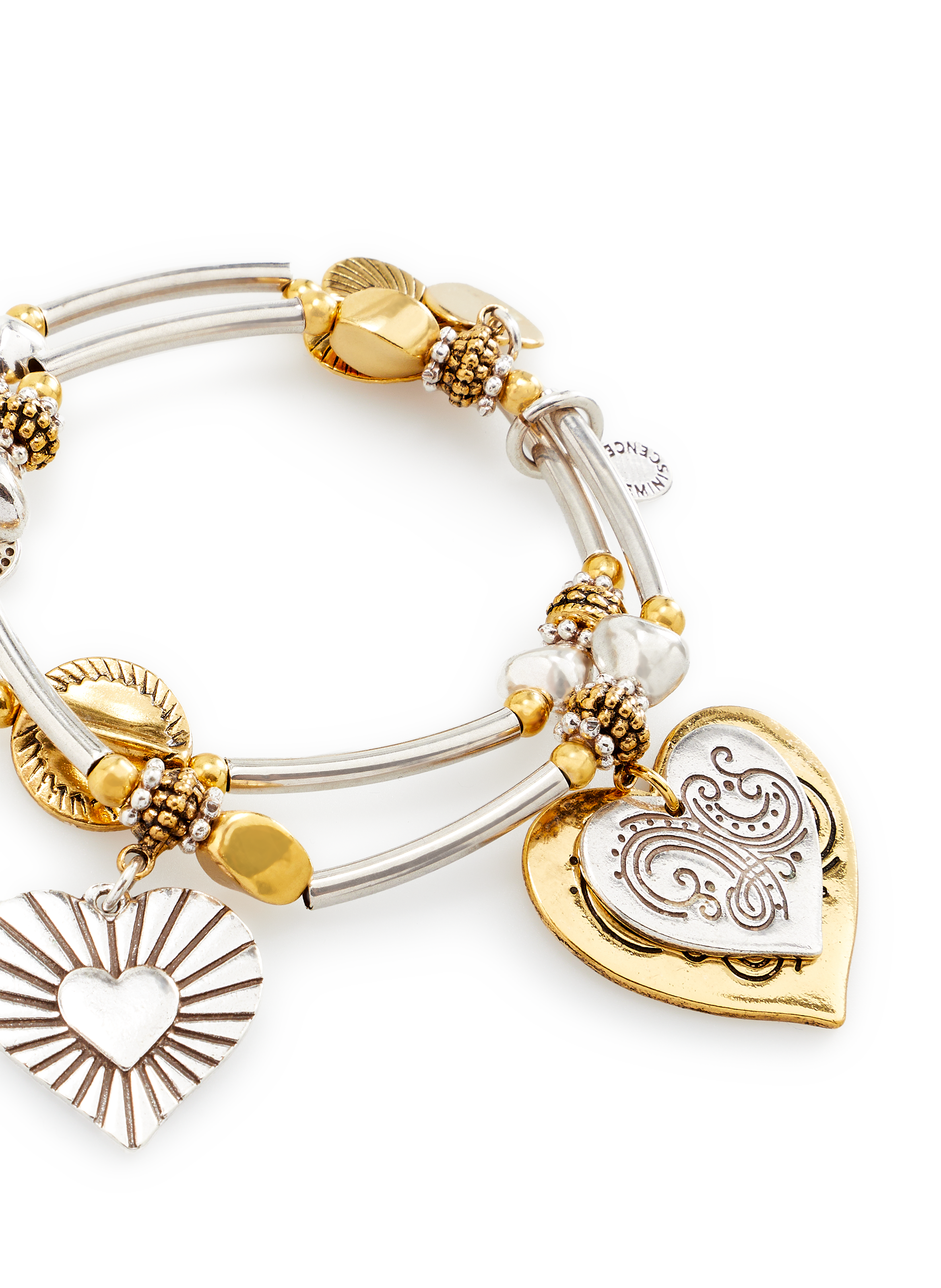 Bracelet L'Essence du coeur double rang