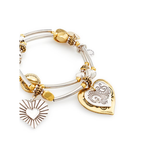 Bracelet L'Essence du coeur double rang