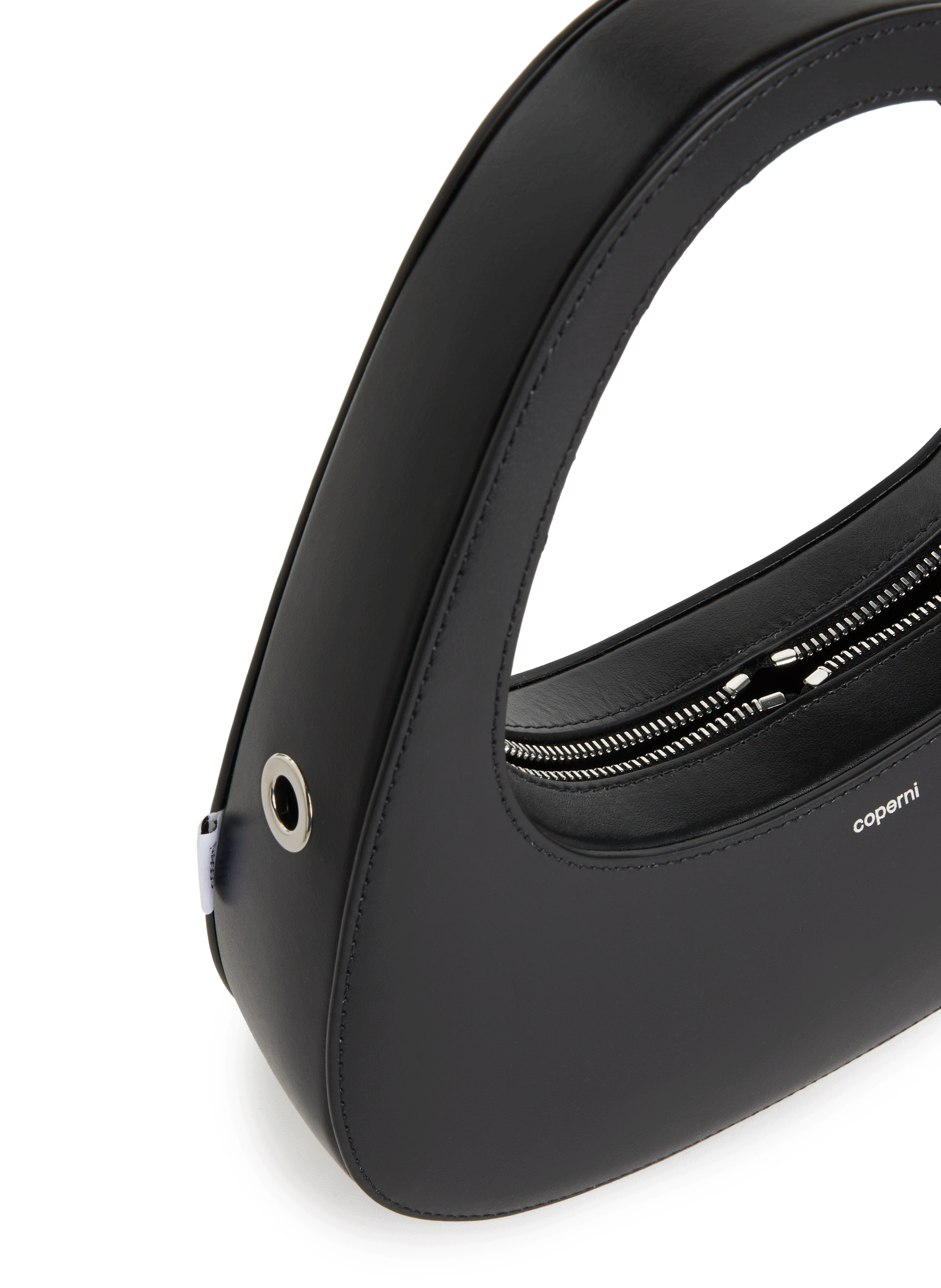 Sac à main Baguette en cuir Noir