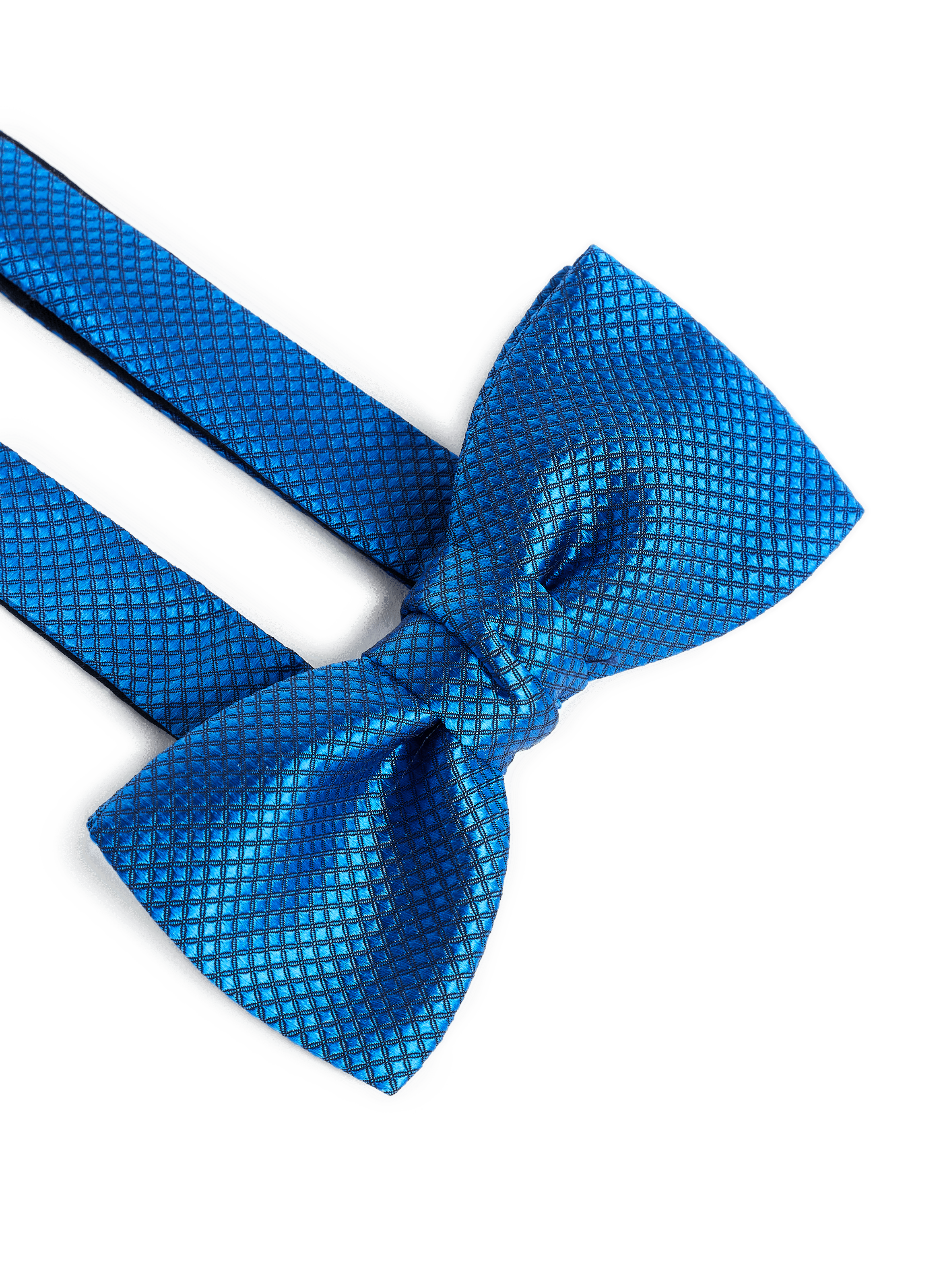 Nœud papillon imprimé en soie ATELIER F&B Bleu