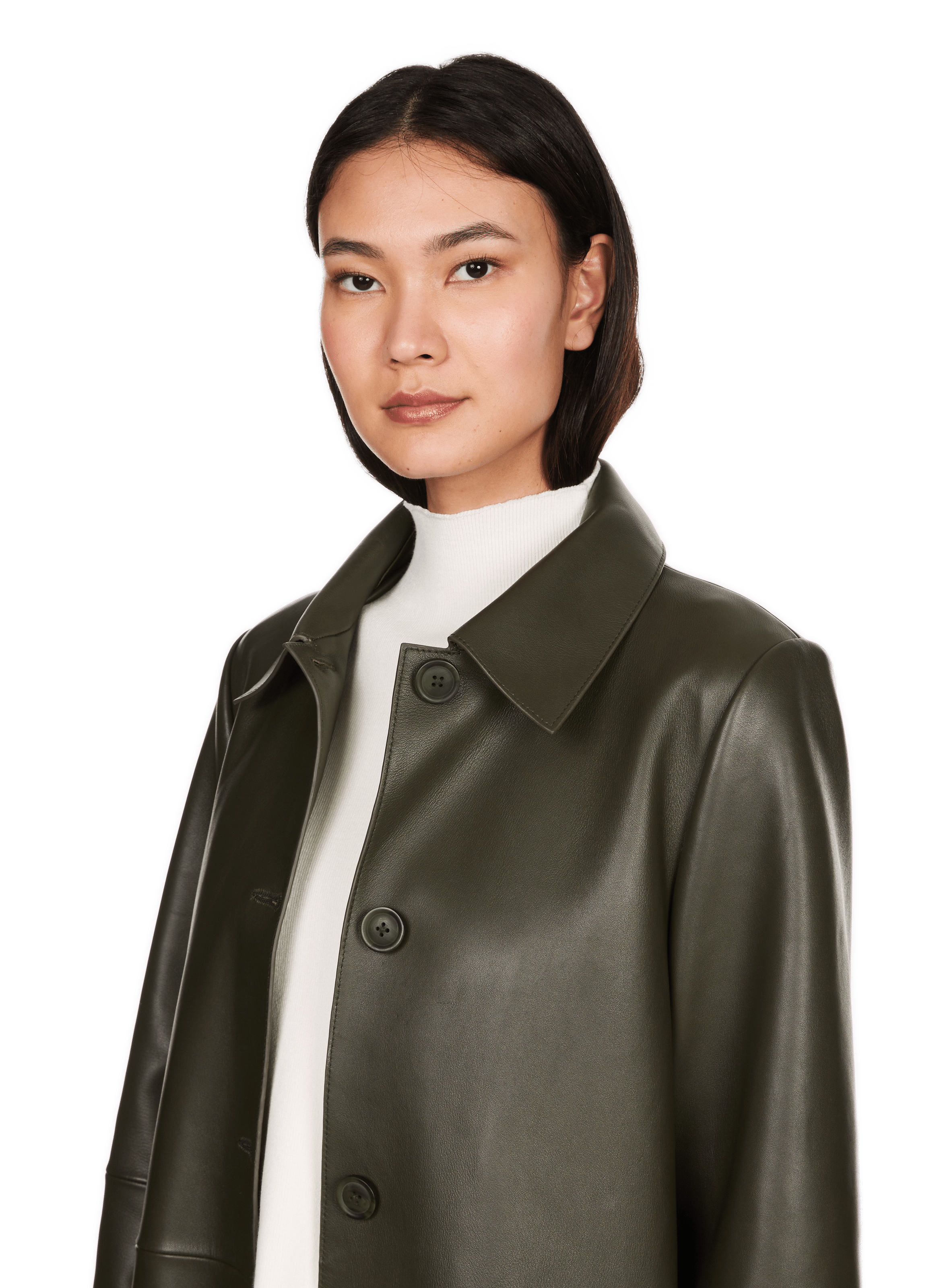 Trench Ucara en cuir SAISON 1865 Kaki