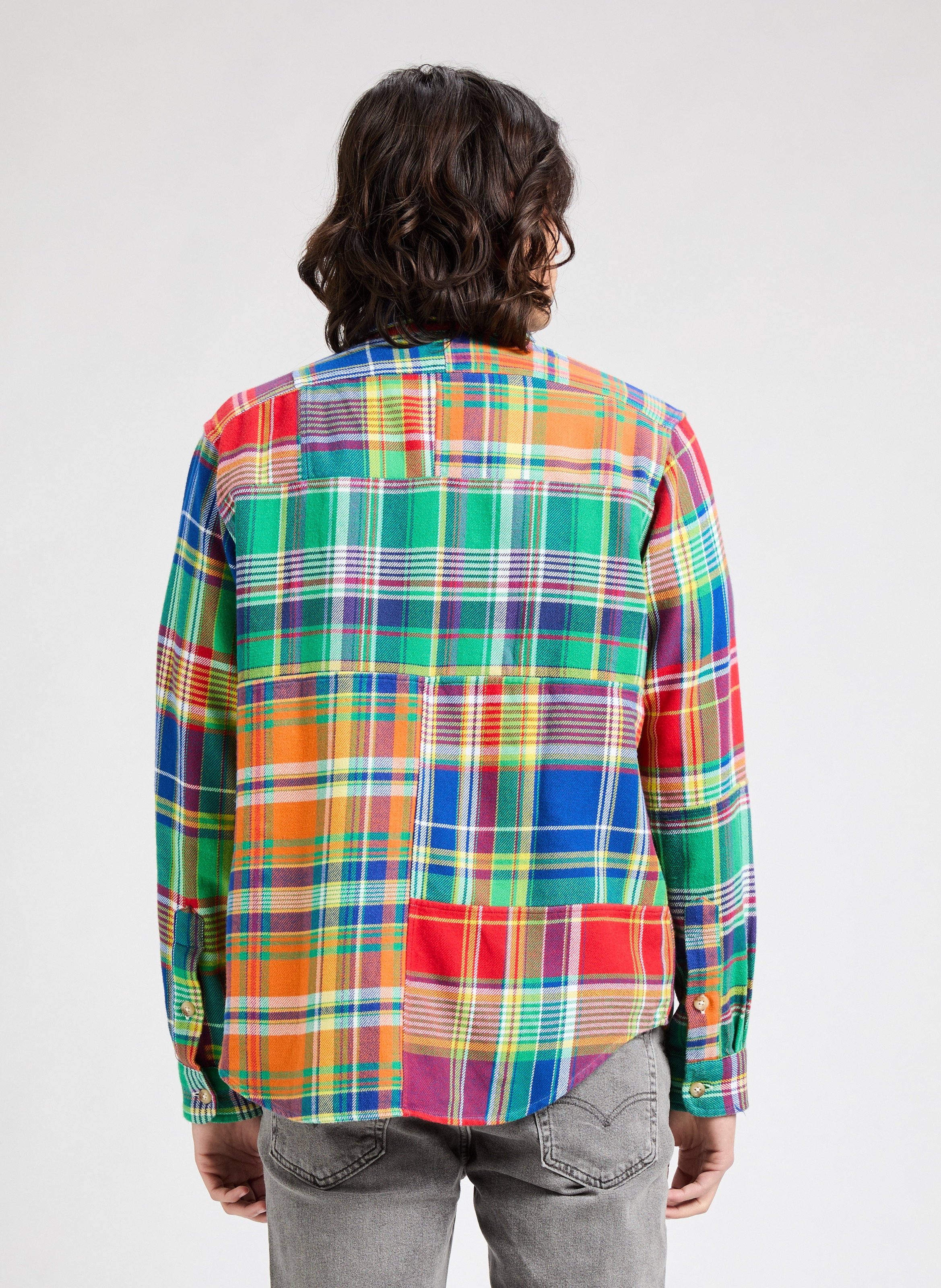 Chemise motif tartan multicolore Multicolore