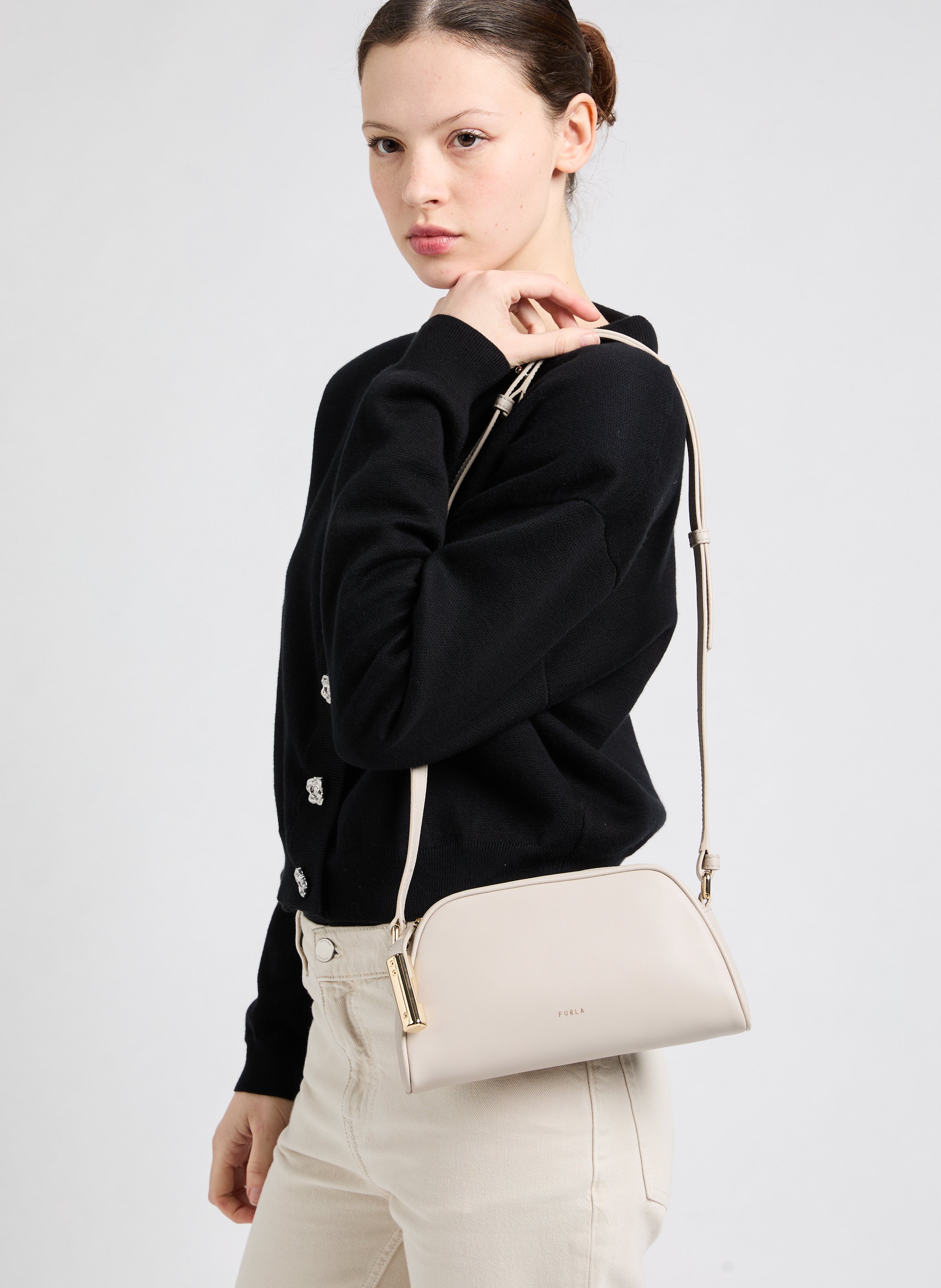Sac à main Goccia S Crossbody FURLA Blanc