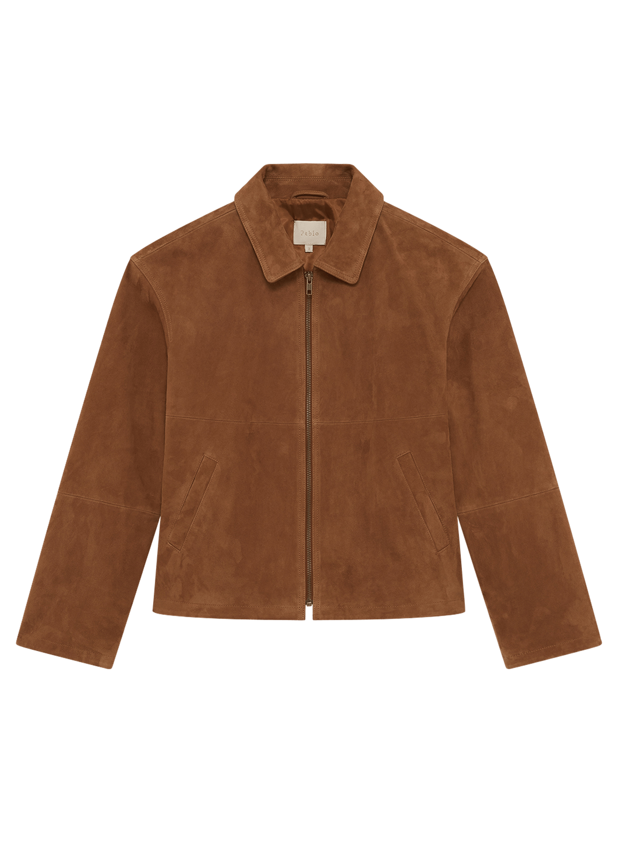 Blouson en cuir velours - rosella PABLO Beige