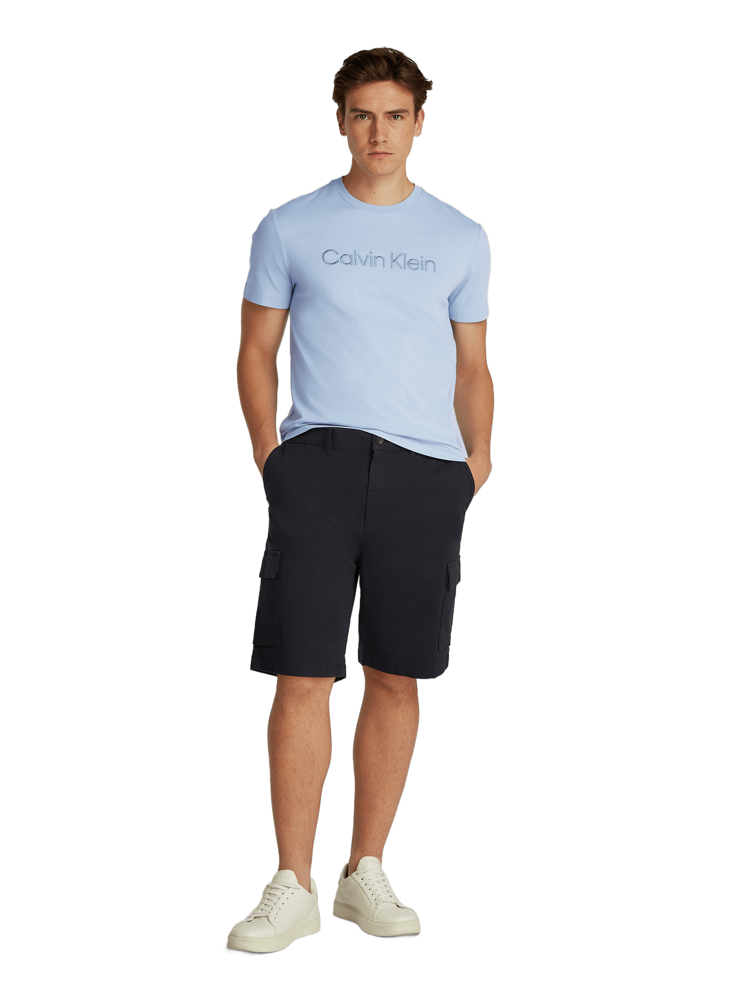 T-shirt en coton  CALVIN KLEIN Bleu