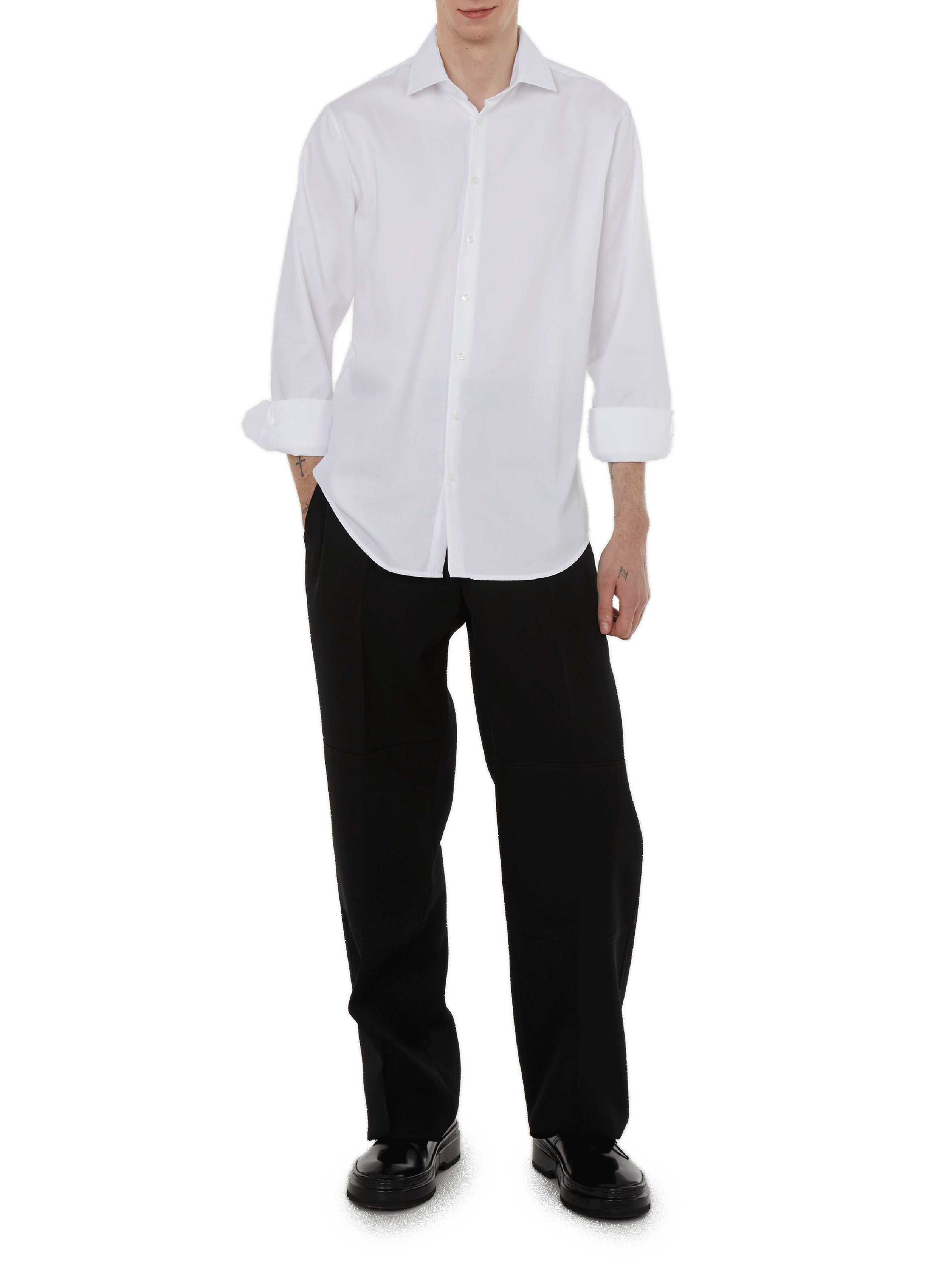 Kent-collar shirt SEIDENSTICKER White