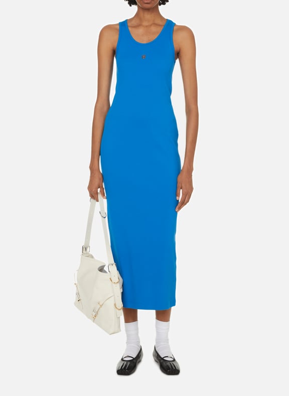 Robe longue en coton Bleu by GIVENCHY GIVENCHY Robe longue en coton Bleu