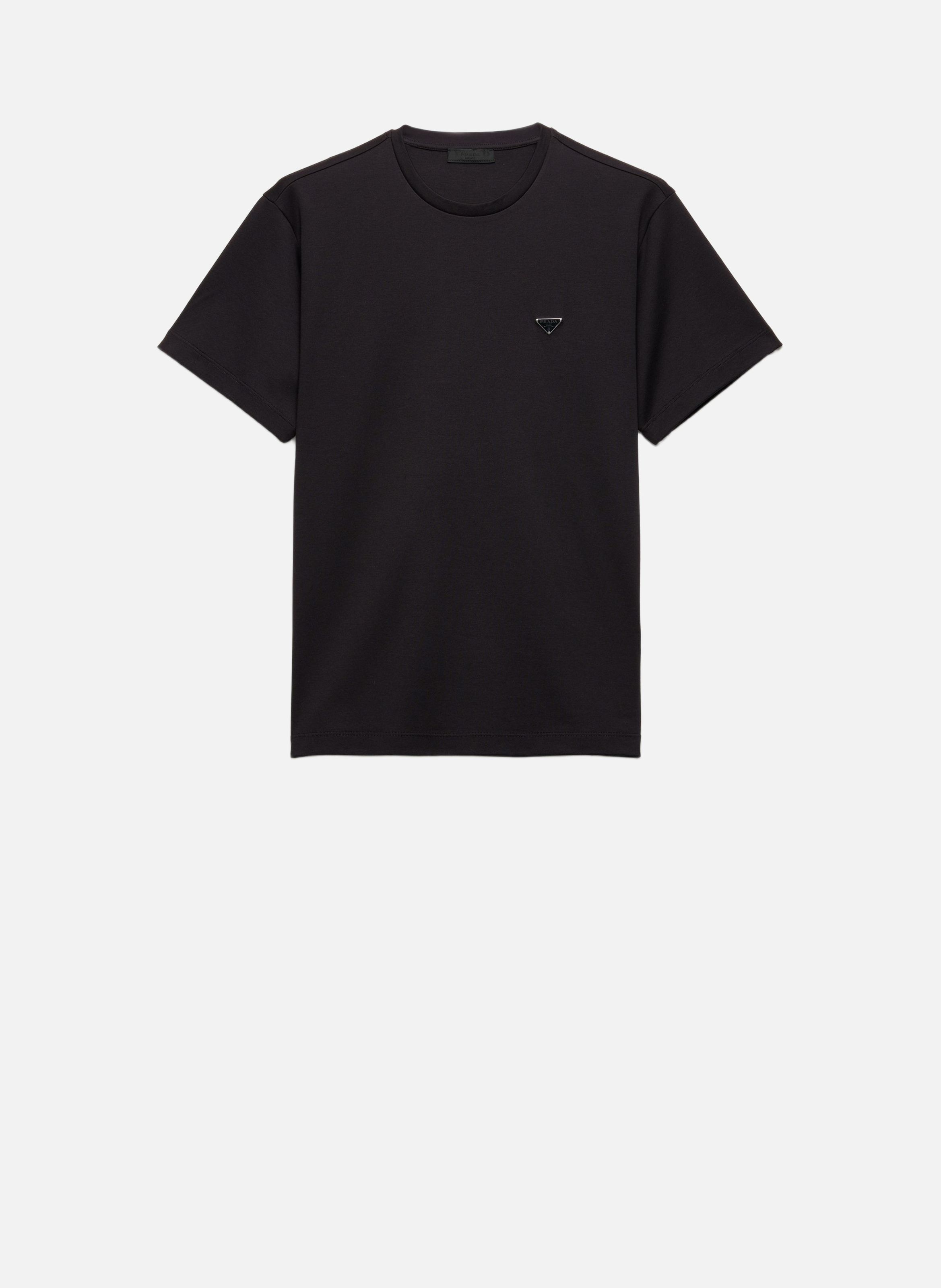T-shirt en coton PRADA Noir