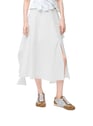 Jupe portefeuille en coton  | Blanc by LOEWE LOEWE Jupe portefeuille en coton  | Blanc