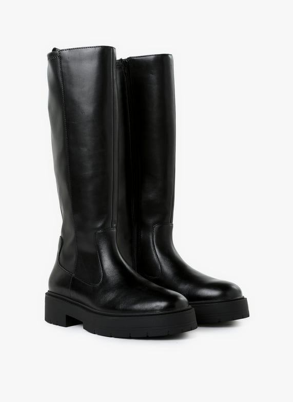 Bottes Spherica en cuir mélangé  | Noir by GEOX Bottes Spherica en cuir mélangé  Noir