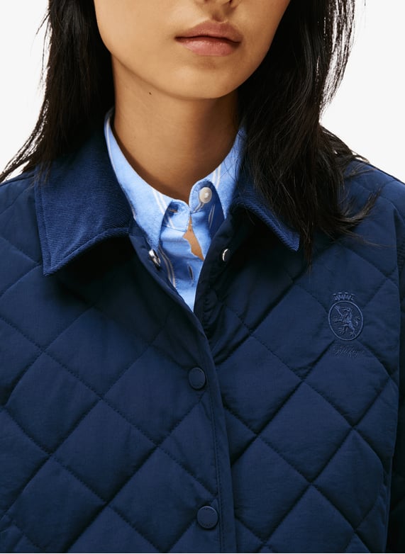 Veste matelassée | Bleu by TOMMY HILFIGER Veste matelassée Bleu