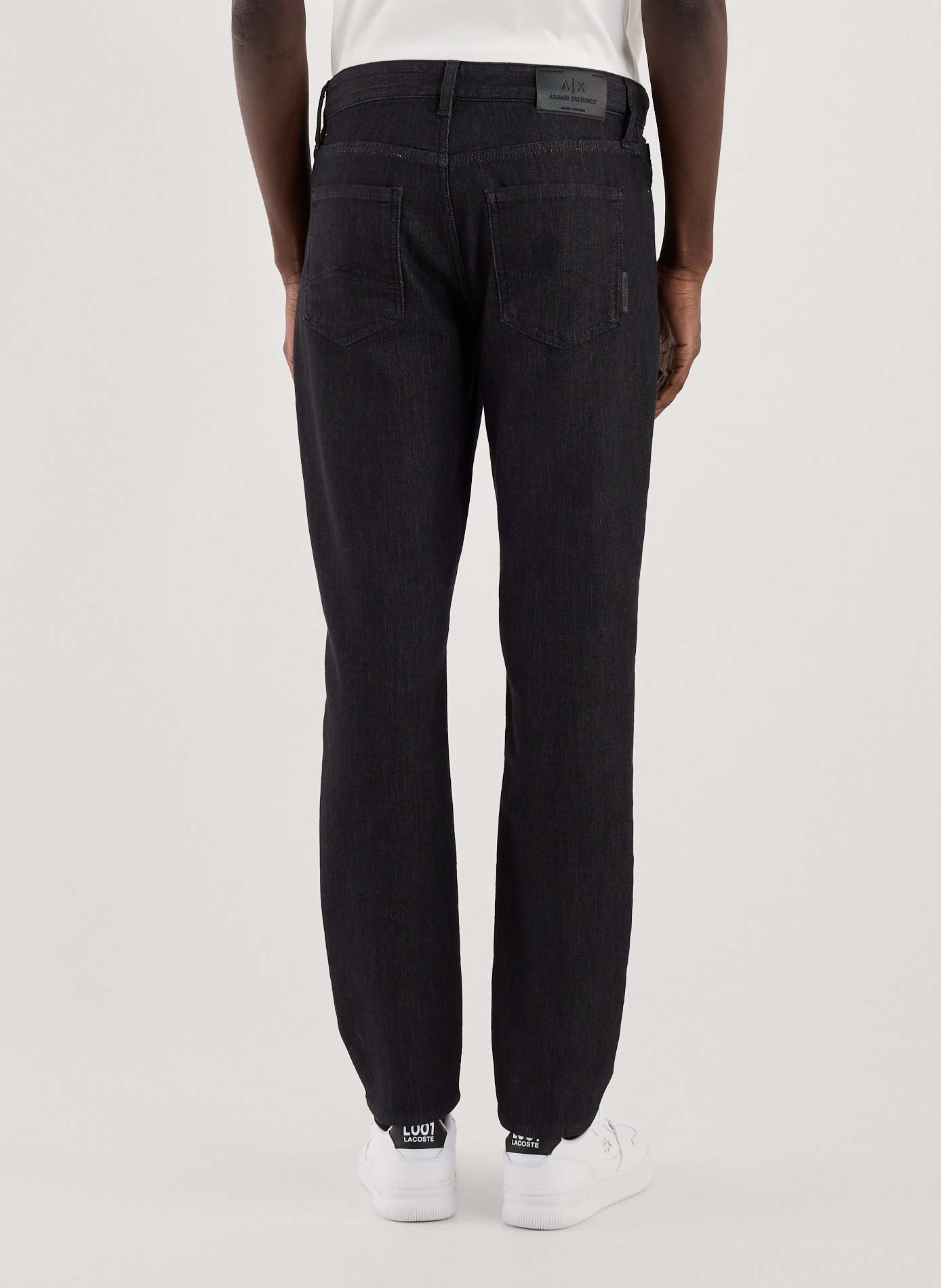 Mixed leather sneakers LACOSTE White