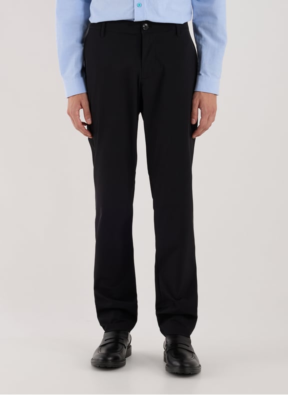 Bedford slim-fit cotton trousers Black by ARMANI EXCHANGE ARMANI EXCHANGE Bedford slim-fit cotton trousers Black