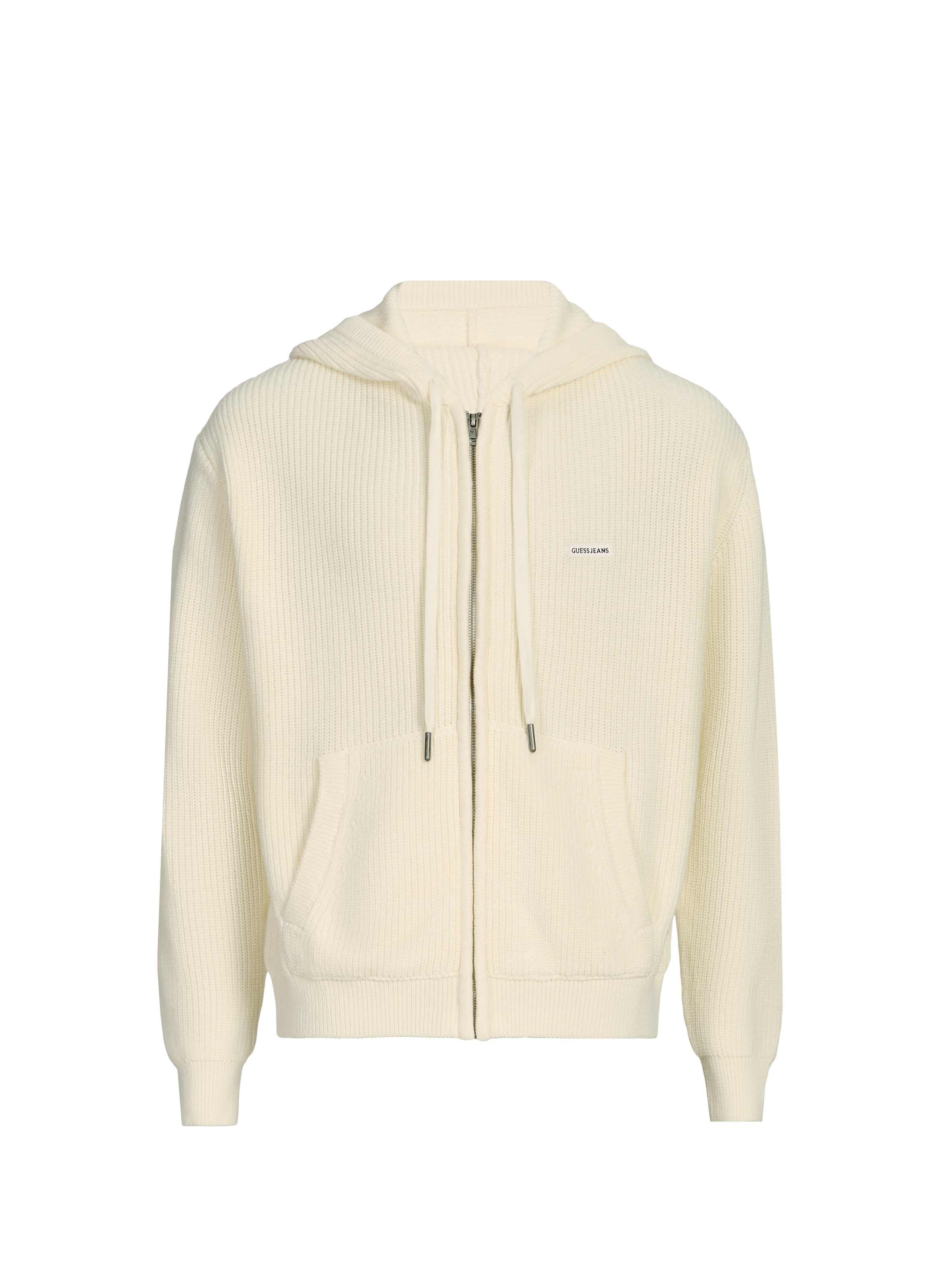 Cotton hoodie GUESS Beige