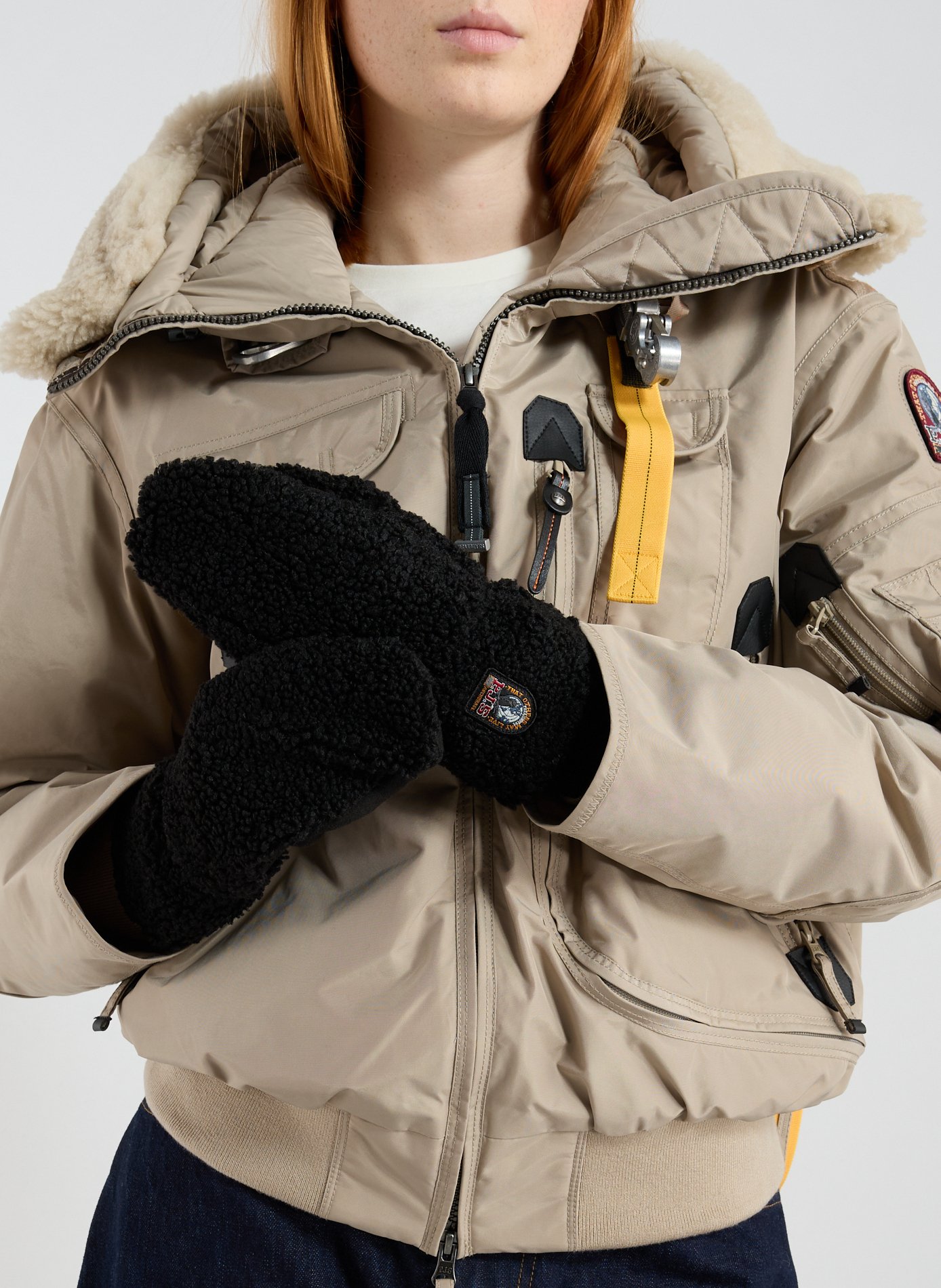 Moufles en polaire PARAJUMPERS Noir