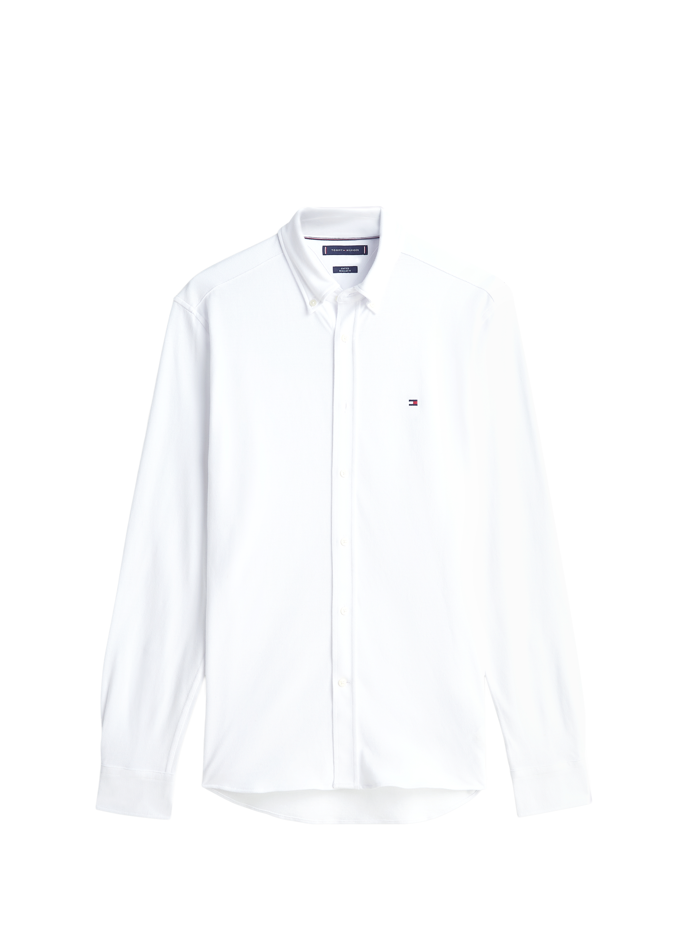 Cotton jersey shirt with logo TOMMY HILFIGER White