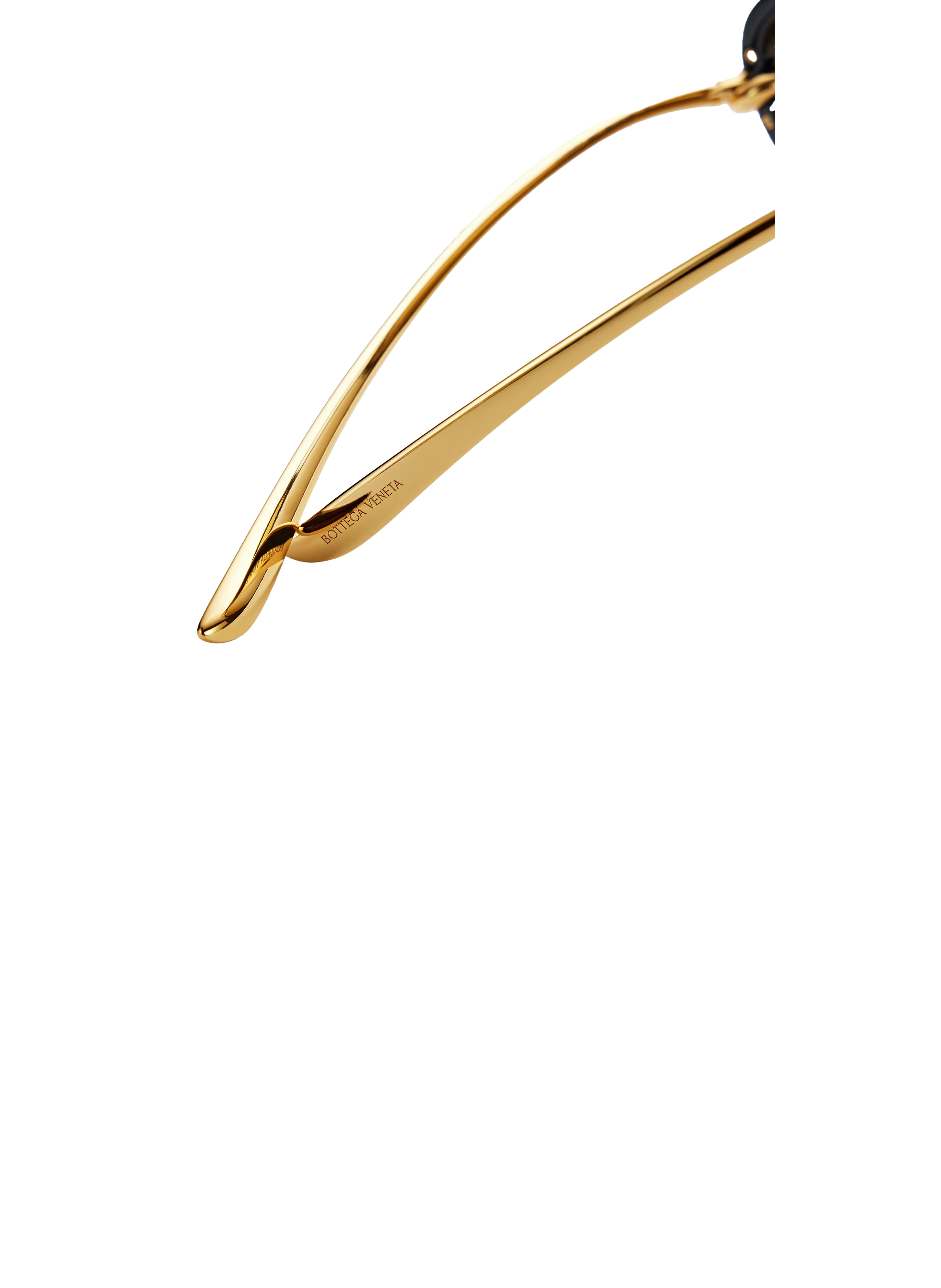 Lunette de soleil aviateur BOTTEGA VENETA Noir