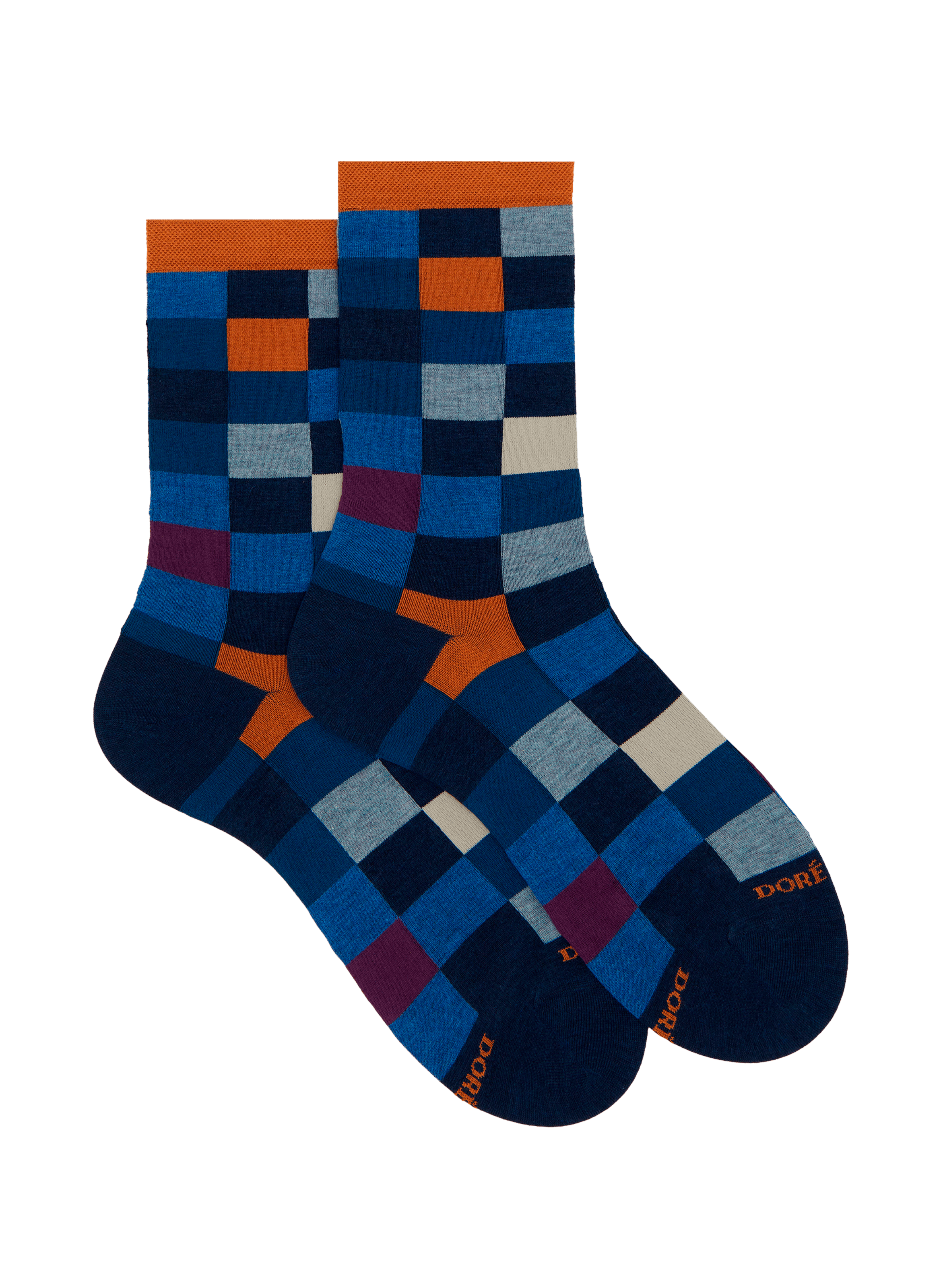 DORÉ DORÉ Cotton mid-calf socks Blue