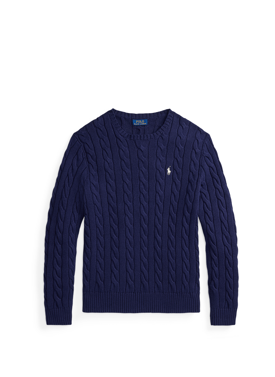 Cable knit jumper  Bright navy