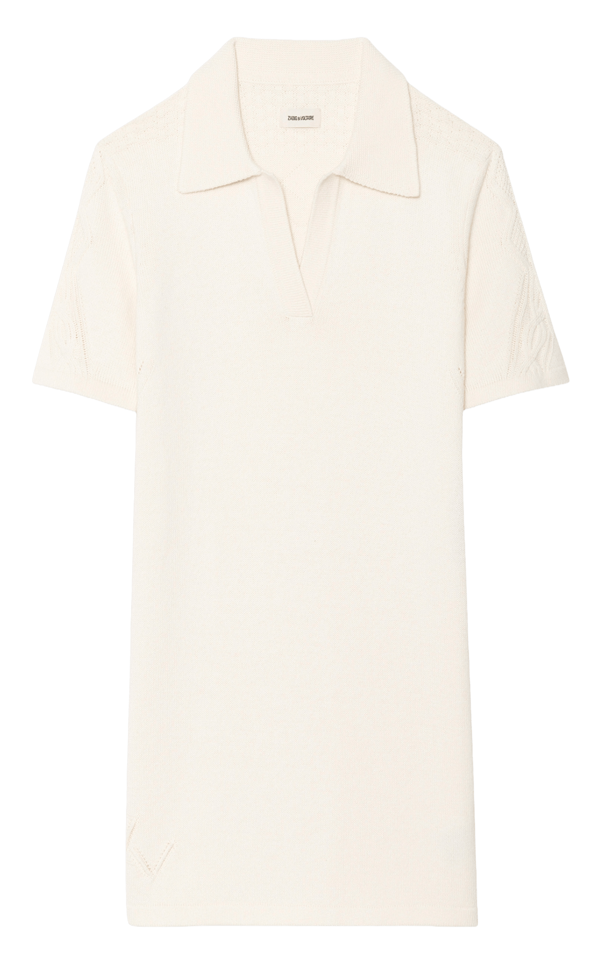 Robe courte en coton et laine mélangés lulu ZADIG&VOLTAIRE Beige