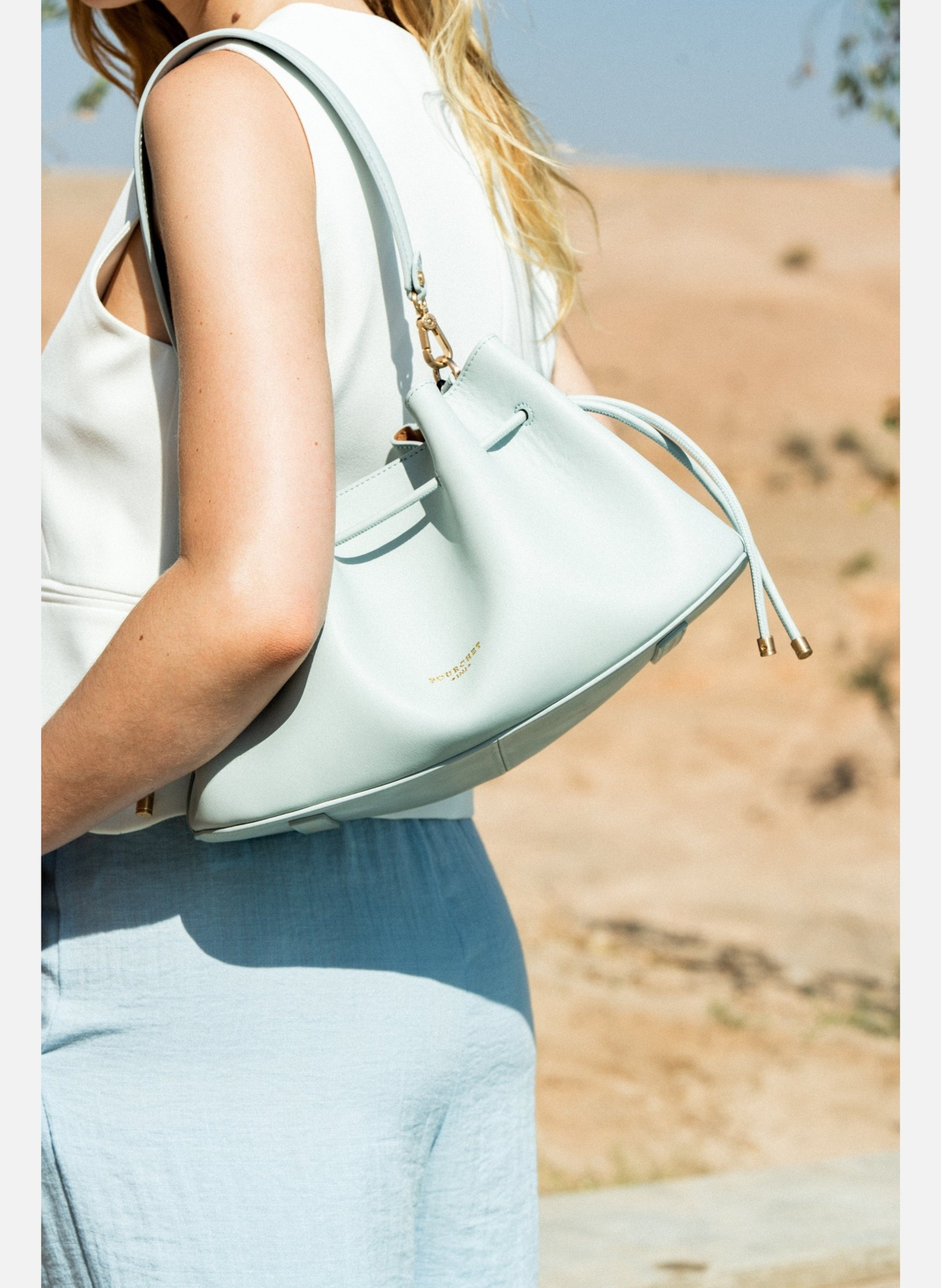 Florin | sac porté épaule POURCHET Bleu