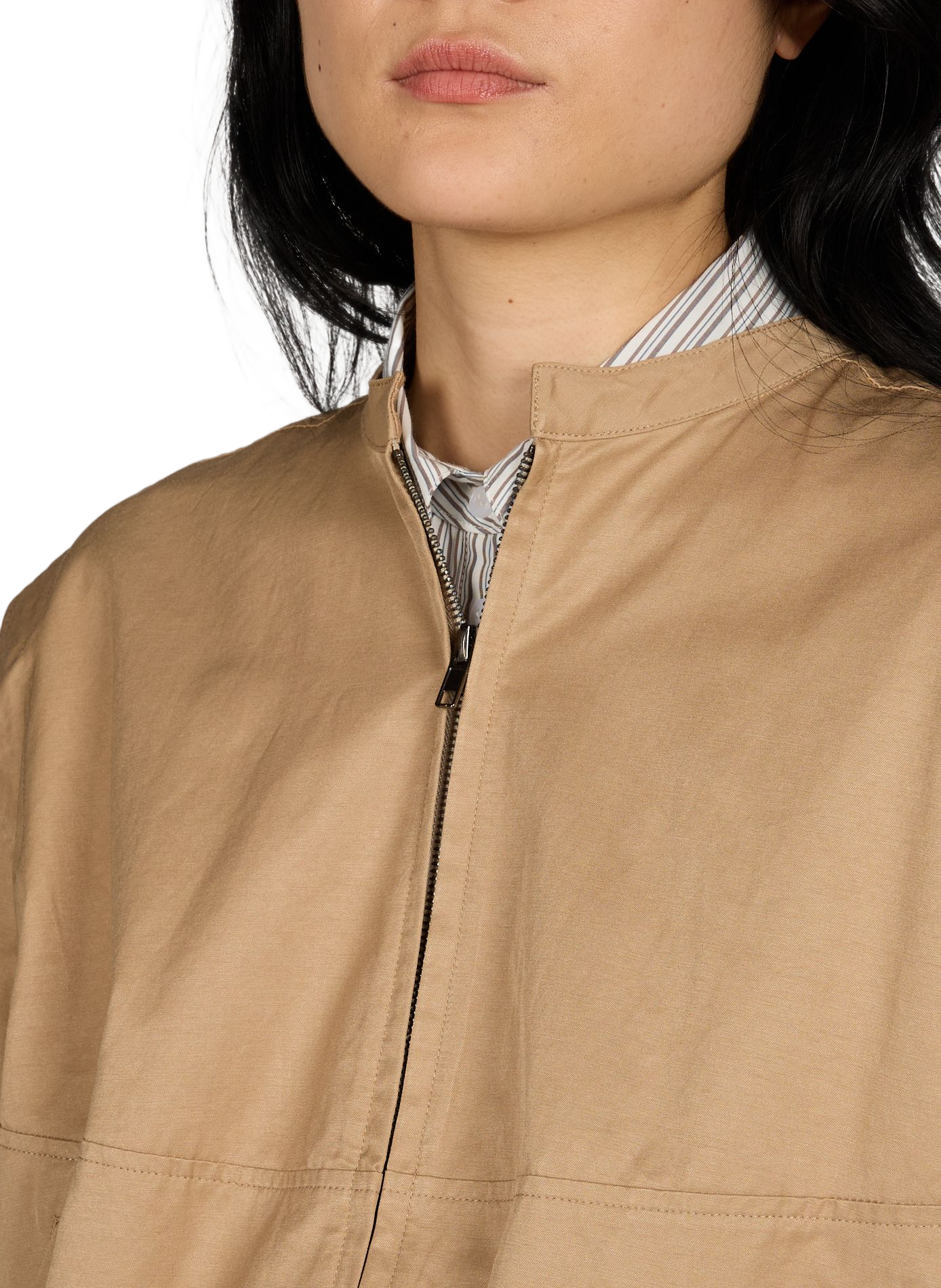 Short zip-up jacket Evan SUNCOO Brown