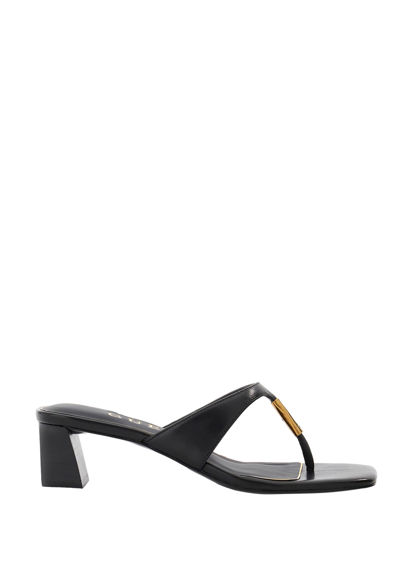 Yaiza leather sandals GUESS Black