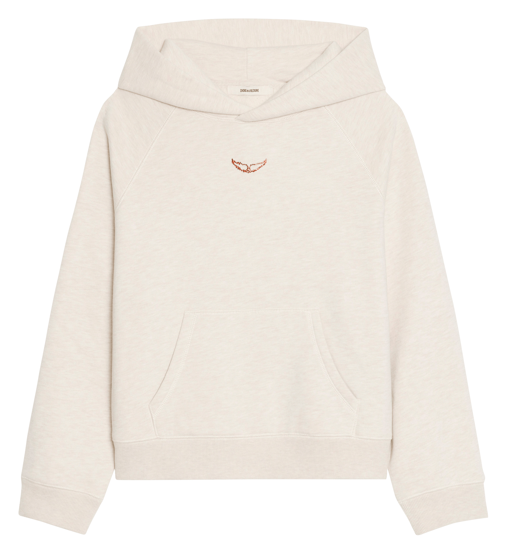 Sweat col rond en coton mélangé georgy ZADIG&VOLTAIRE Blanc