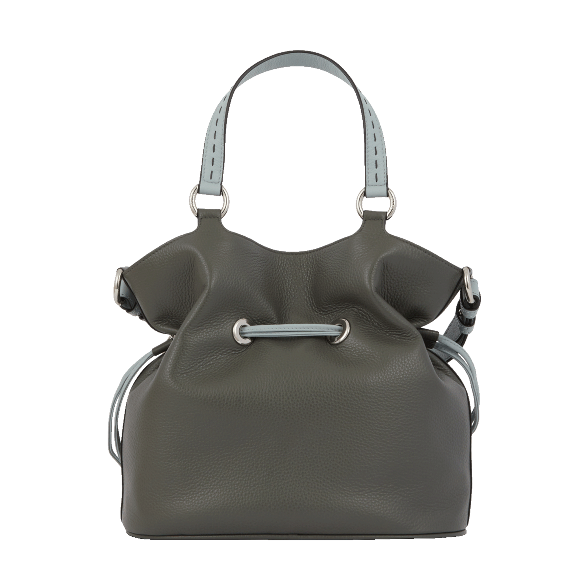 Handtas "Premier Flirt" van Lancel in kalfsleer met graanstructuur & python LANCEL Grijs