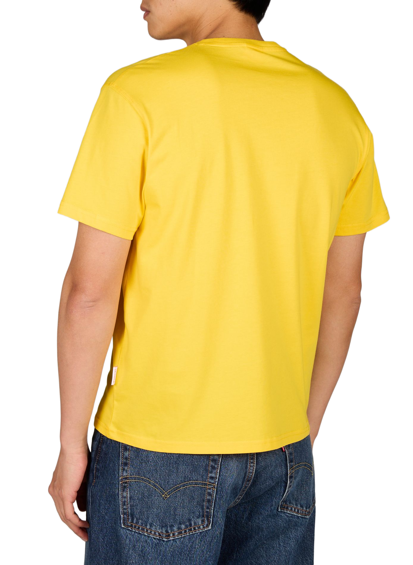 Round neck cotton t-shirt SUNDEK Yellow