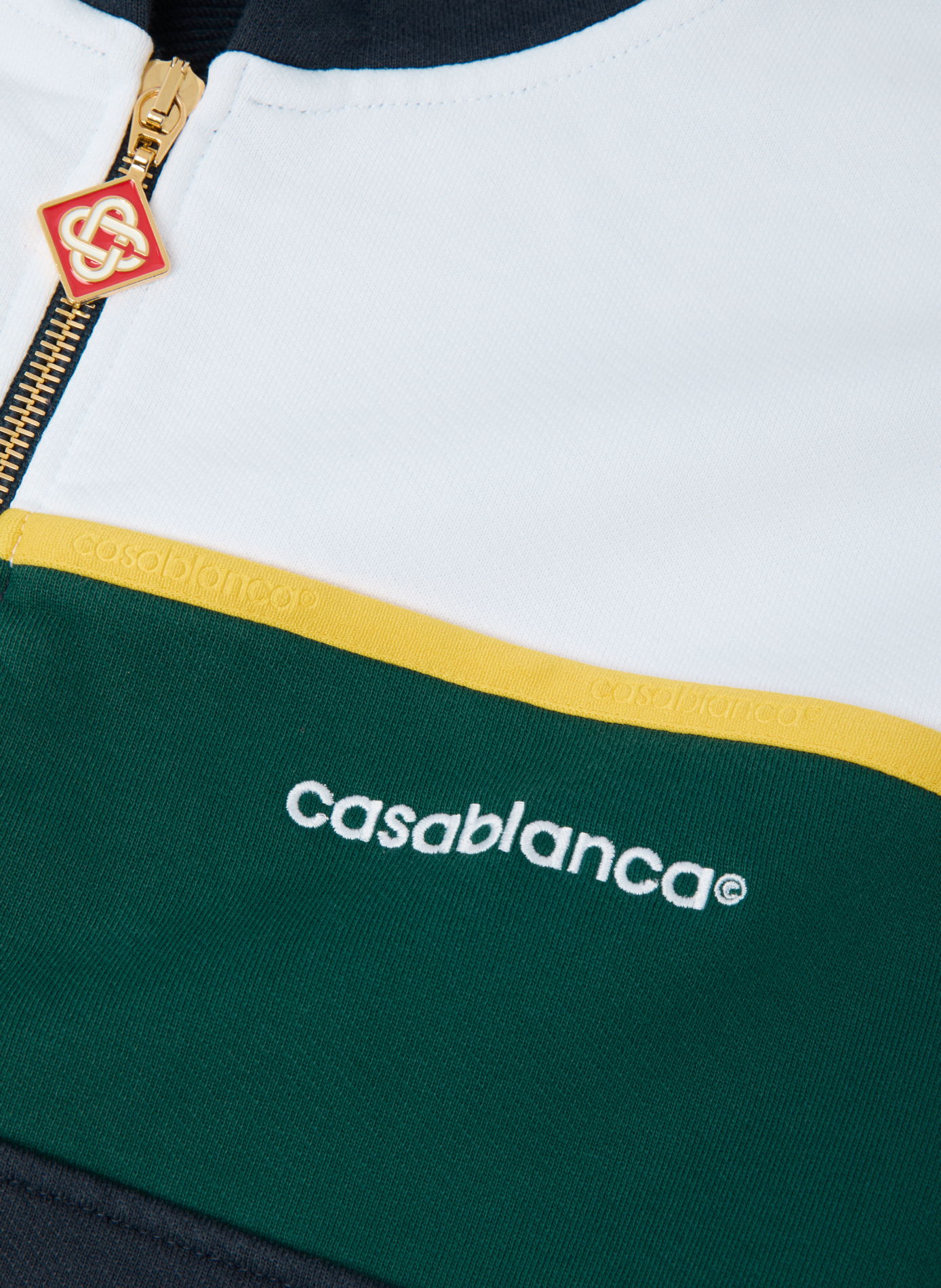 Gestreifter Kapuzenpulli mit Reißverschluss CASABLANCA PARIS Mehrfarbig