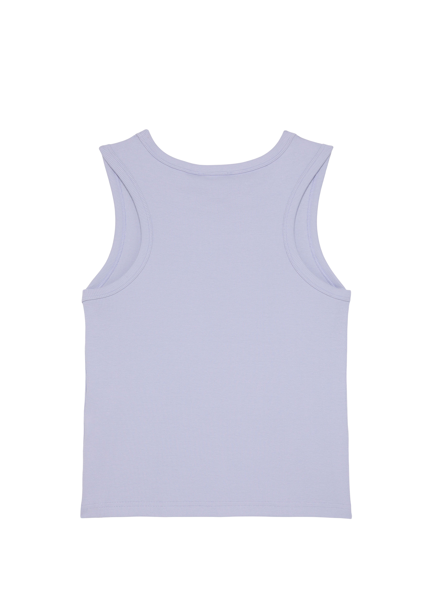 Ribbed cotton tank top | Blue CALVIN KLEIN Women