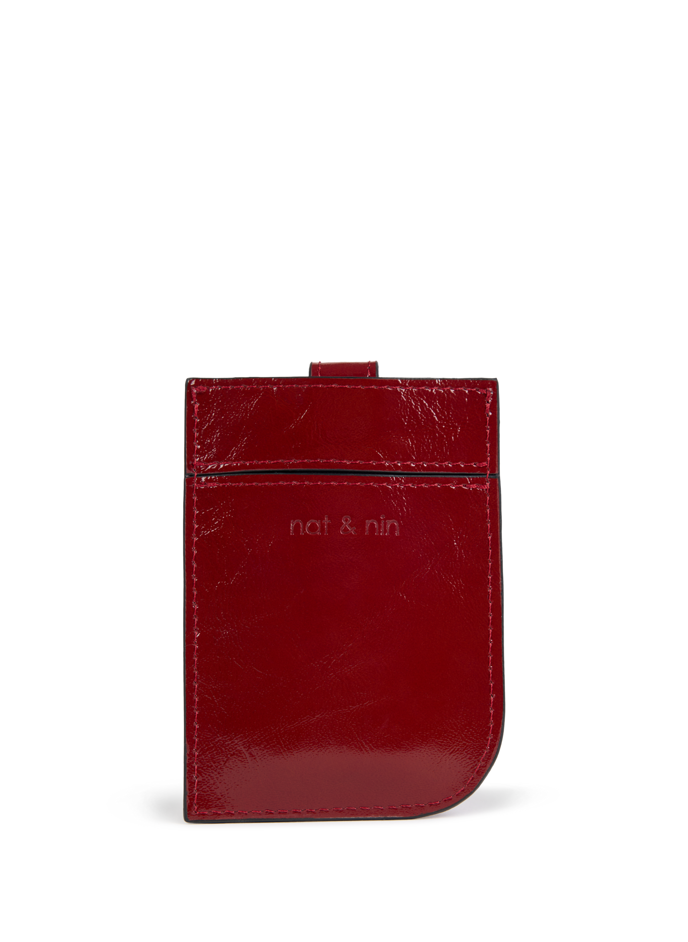 Lederkartenhalter NAT & NIN Rot