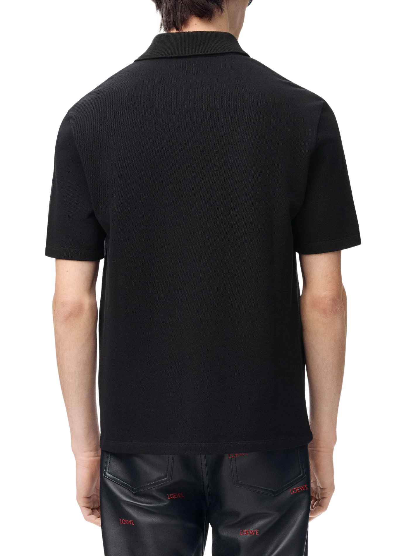 Poloshirt aus leichtem Pikee-Baumwolle LOEWE Schwarz