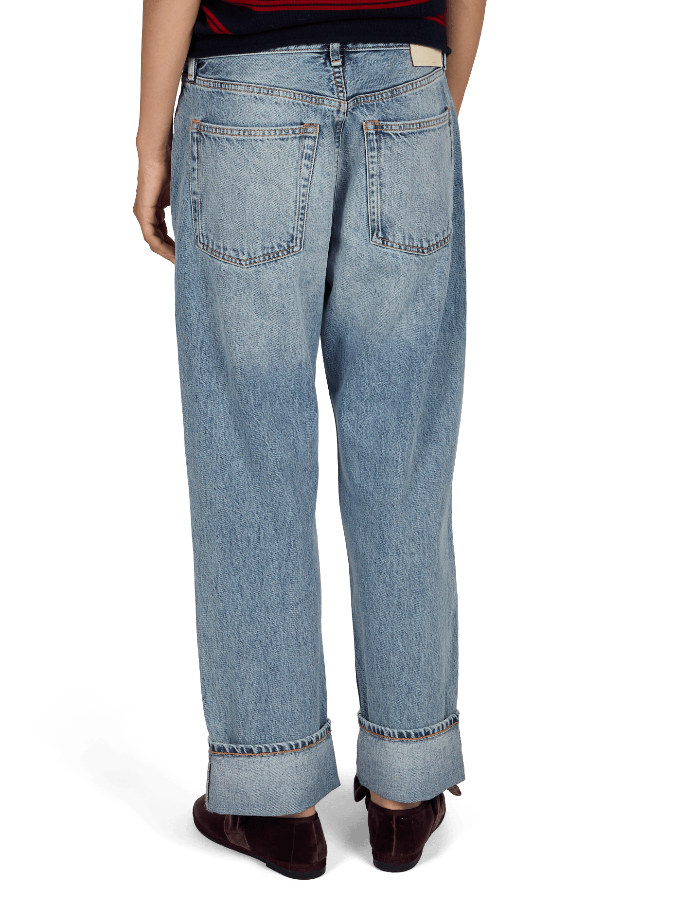 Weite Baumwolljeans BELLEROSE Blau