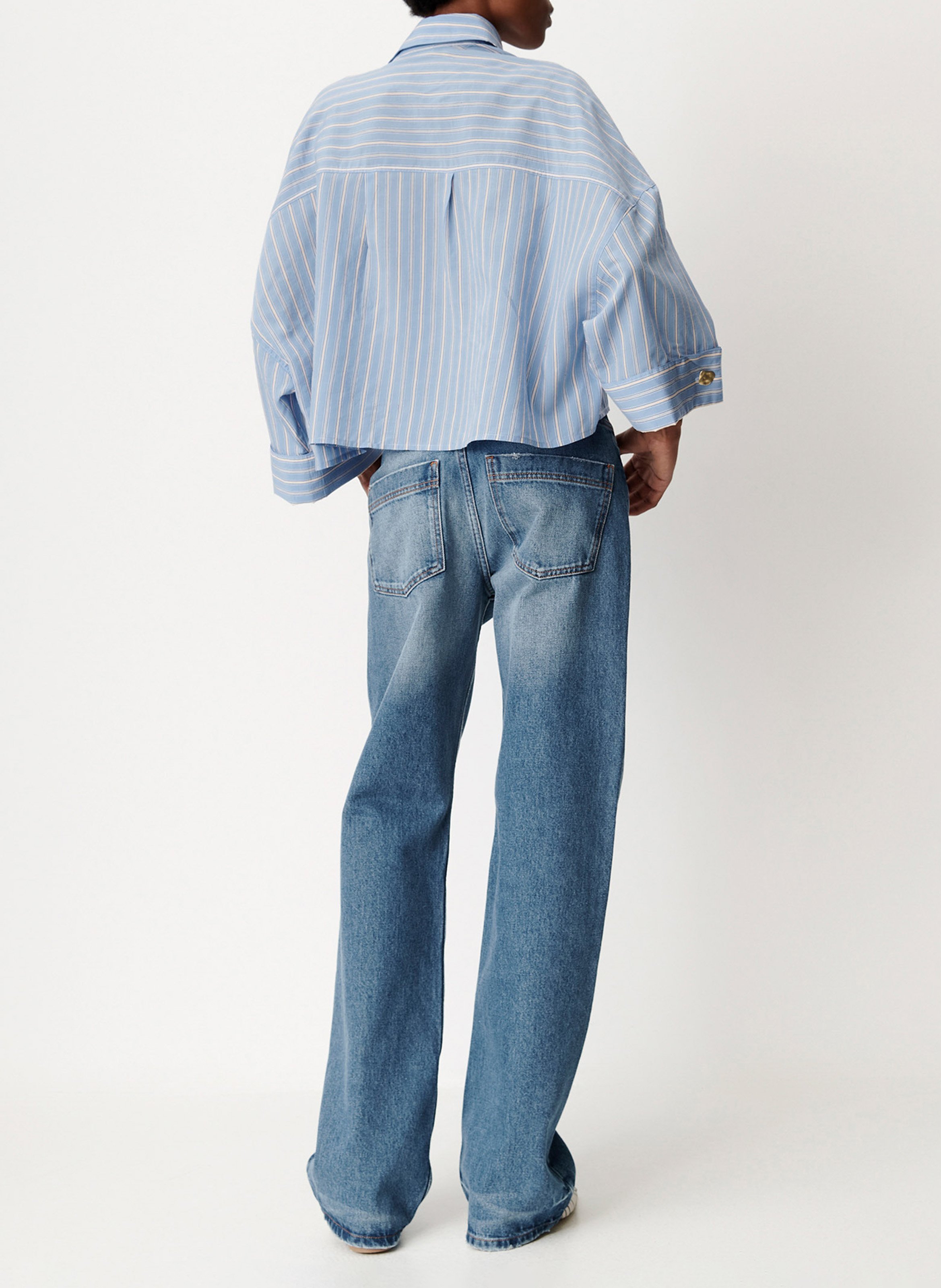 Chemise ample à rayures rythmia SESSUN Bleu