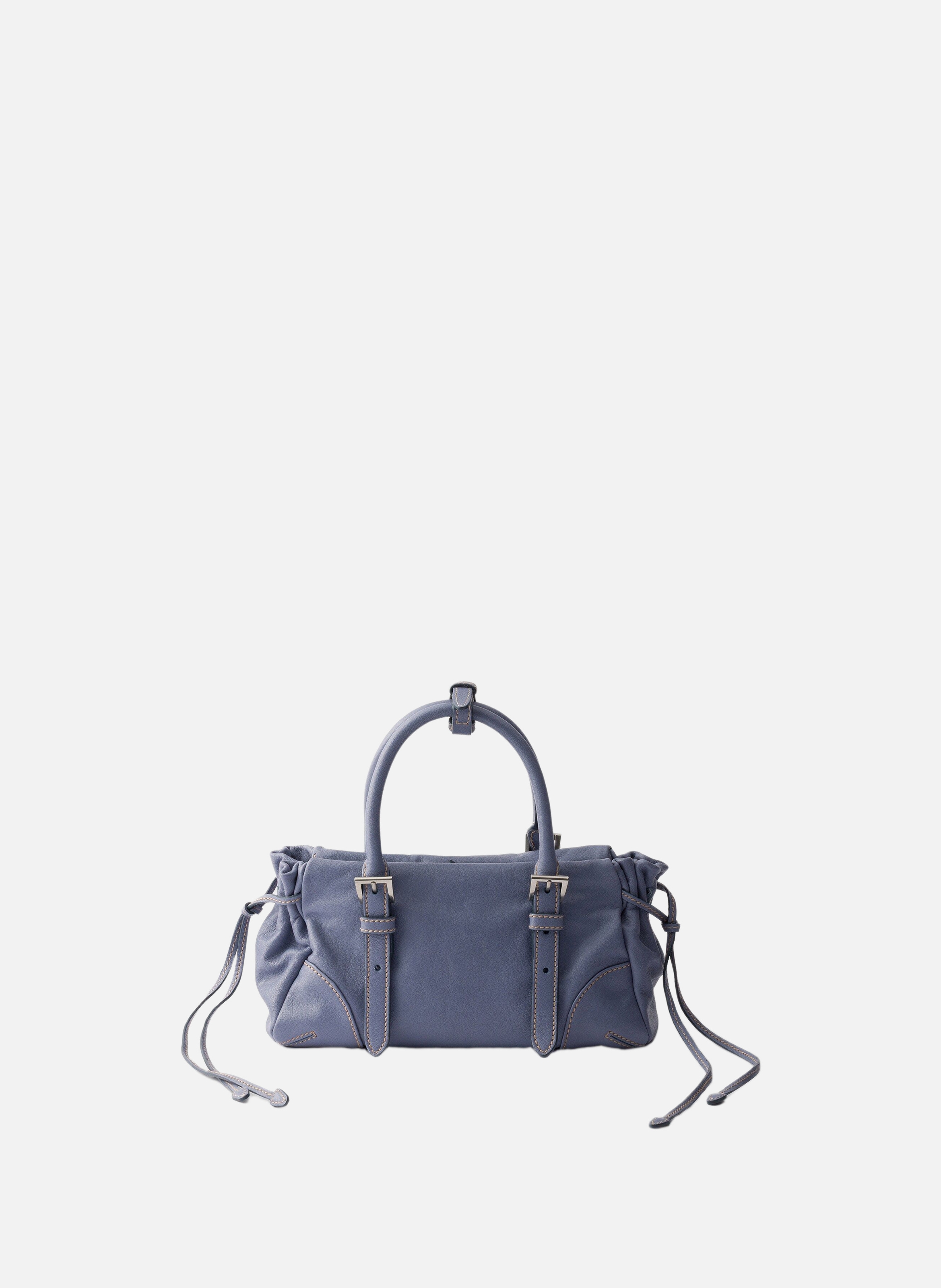 Petit sac prada karin en cuir PRADA Bleu
