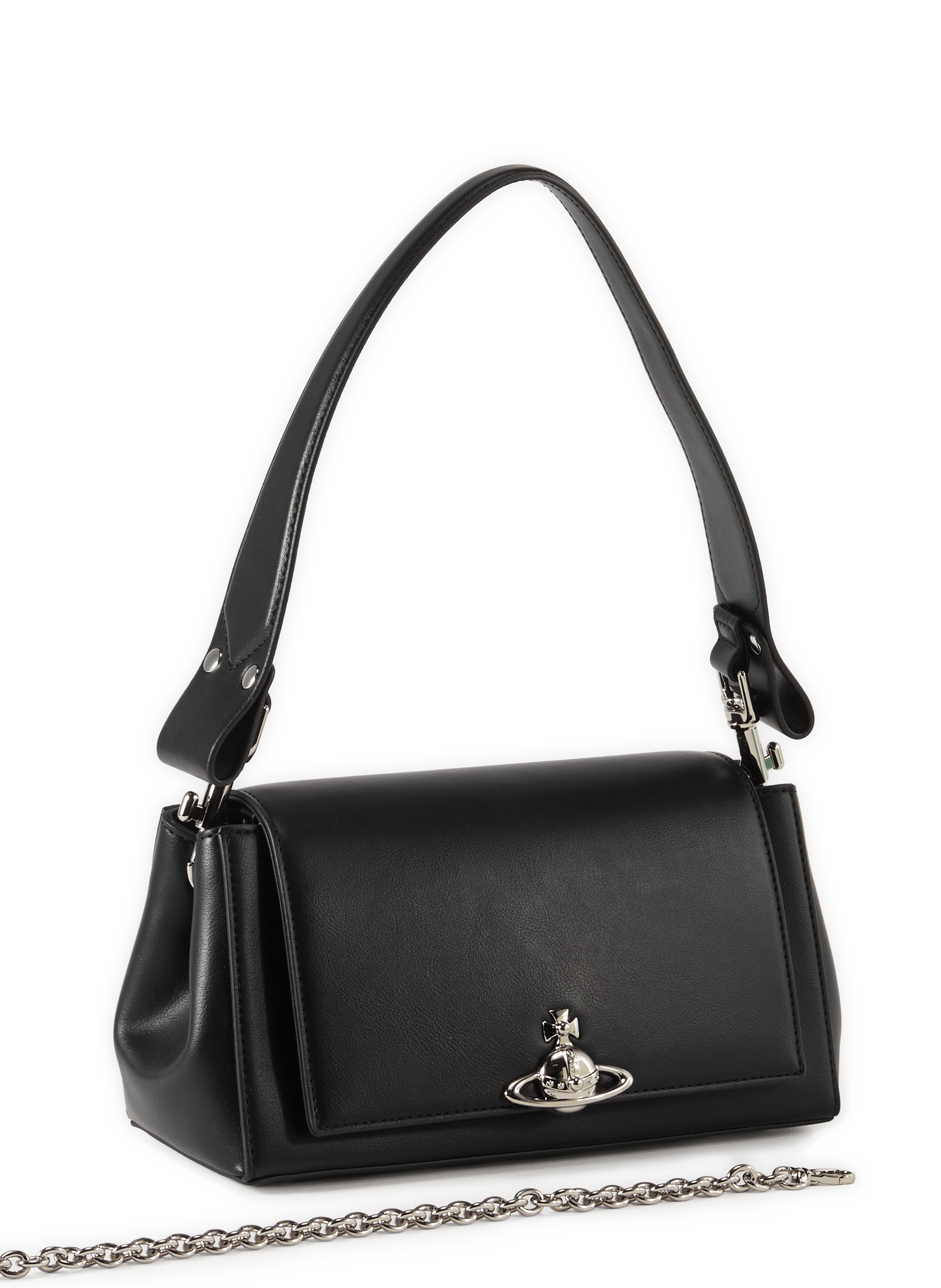 Einfarbige Schultertasche VIVIENNE WESTWOOD Schwarz