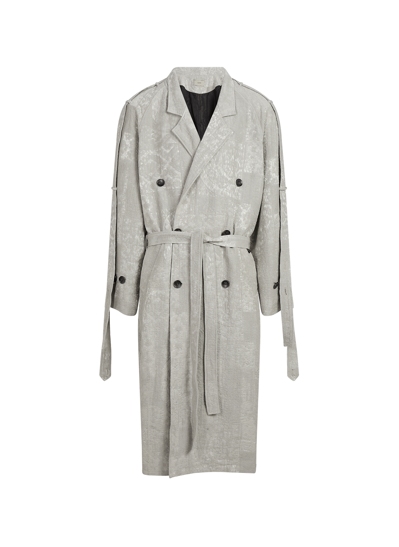 Manteau ample esprit trench uni RENÈ Gris