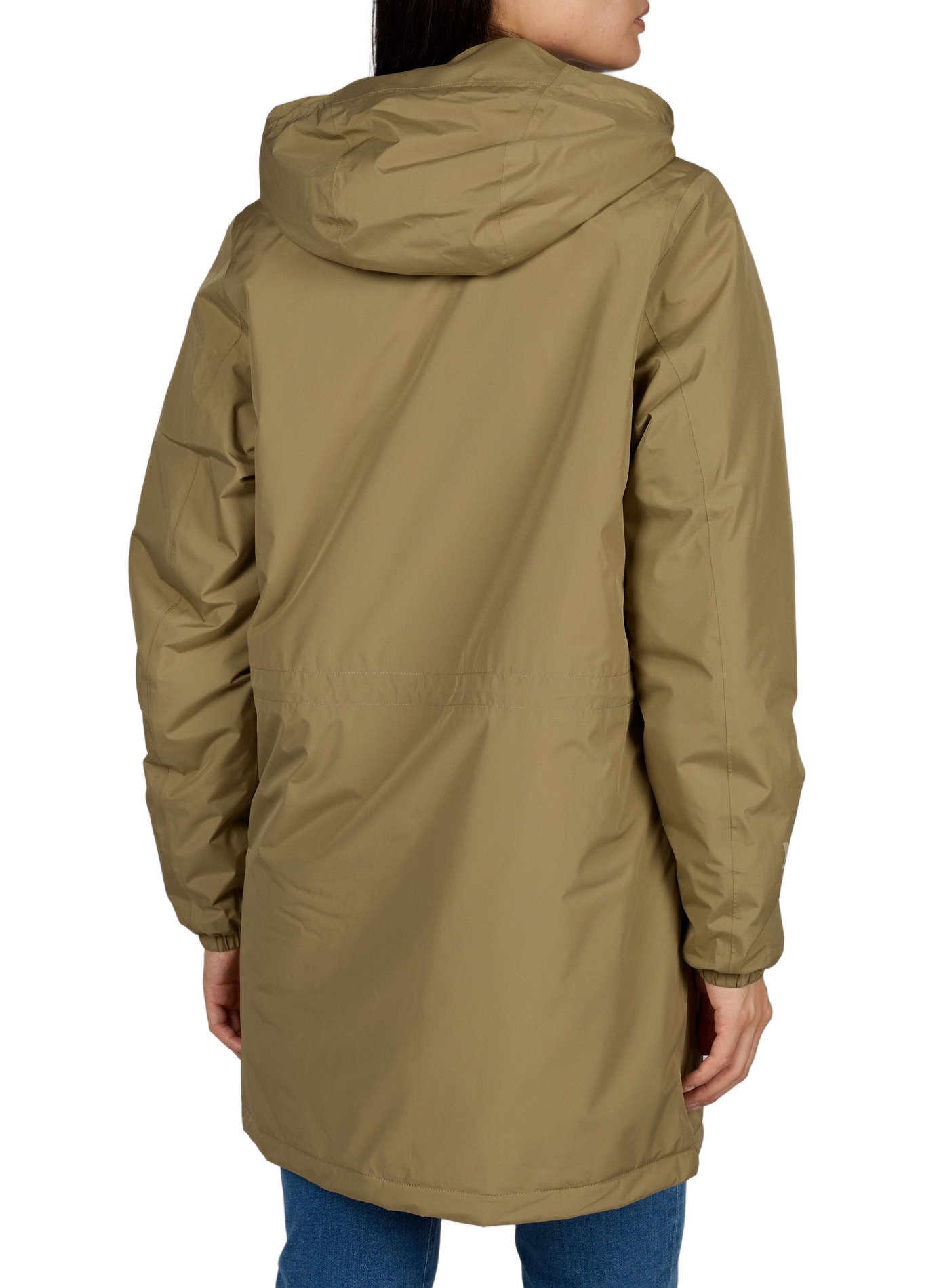 Mid-length hooded jacket AIGLE Khaki