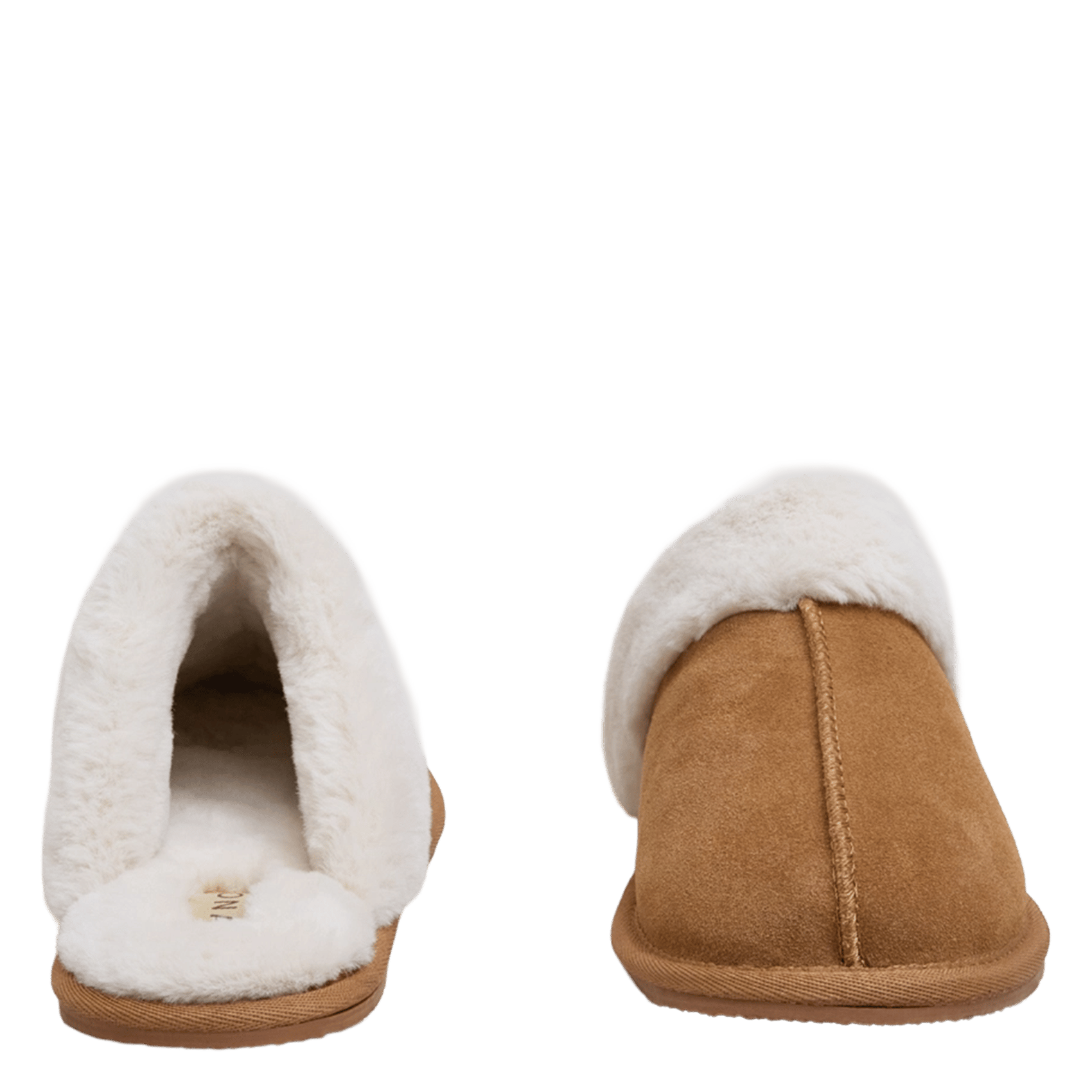 Chaussons plats en cuir mélangé junior JONAK Marron