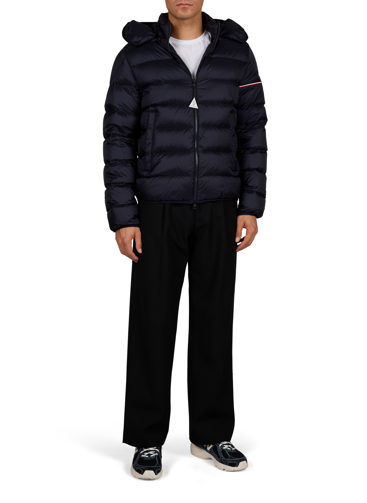 Effen rechte RAVENLOCK-donsjas MONCLER Blauw