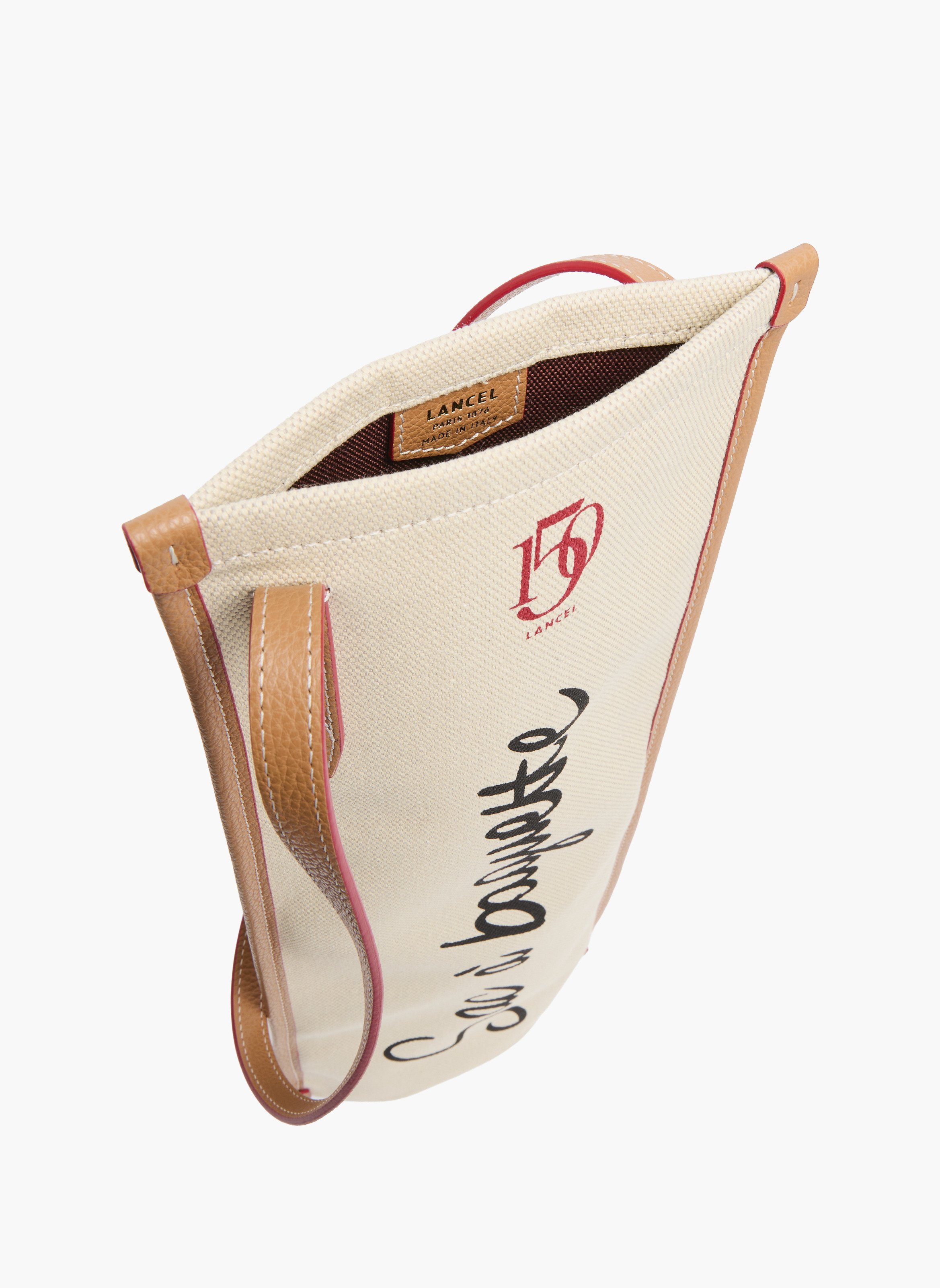 Sac cabas capsule lancel 150y en animation 150y : toile & cuir de vachette lisse LANCEL Multicolore