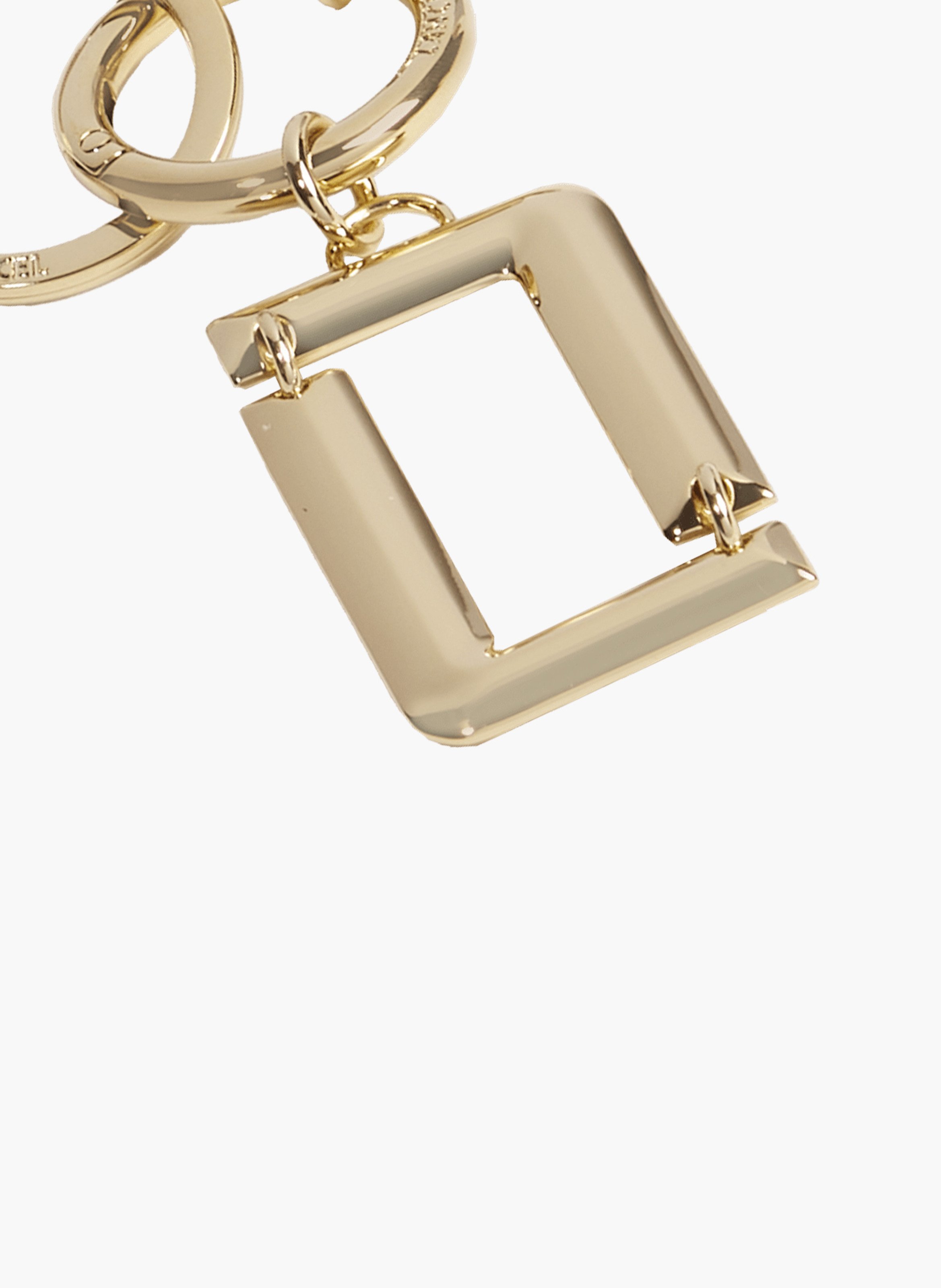 Handtekening sleutelhanger van Lancel in metaal LANCEL Goud