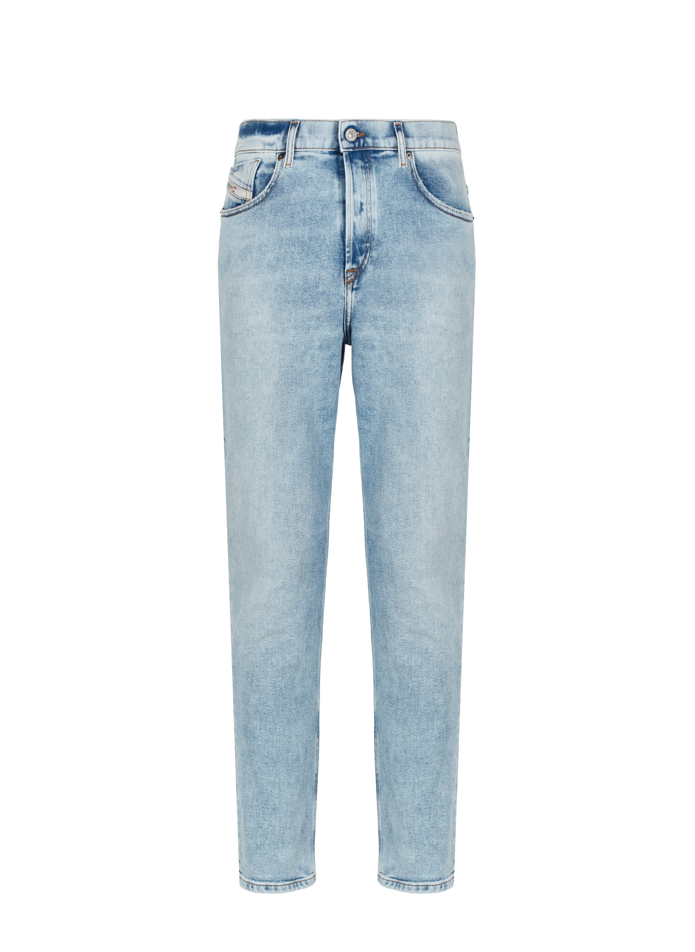 Jean droit en coton stretch