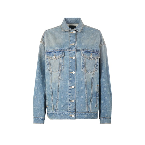 Veste en jean à logo